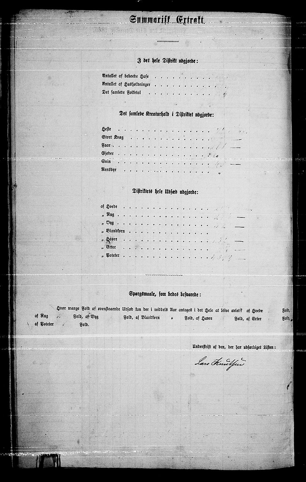 RA, 1865 census for Hurum, 1865, p. 54