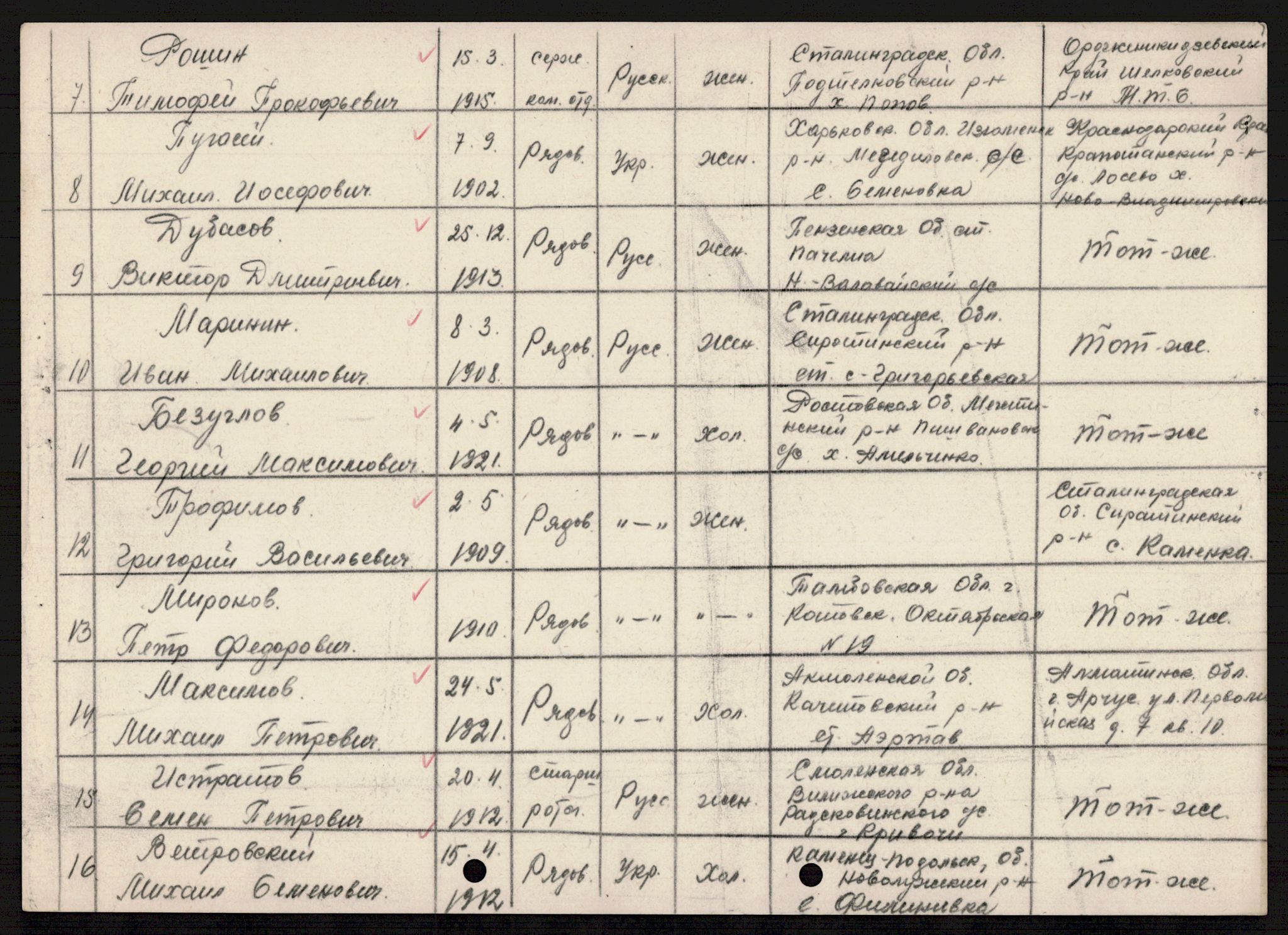 Flyktnings- og fangedirektoratet, Repatrieringskontoret, AV/RA-S-1681/D/Db/L0021: Displaced Persons (DPs) og sivile tyskere, 1945-1948, p. 555