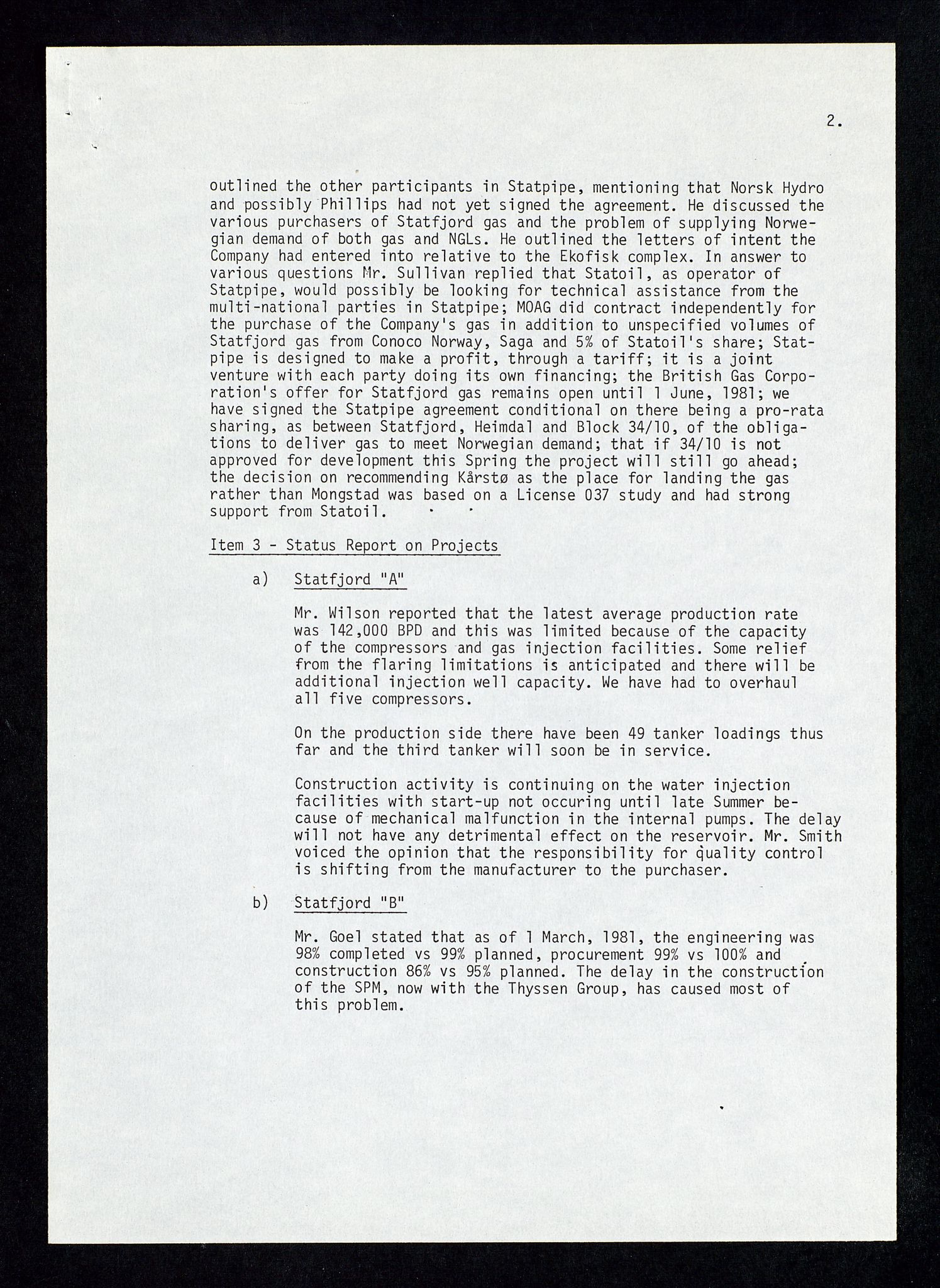 Pa 1578 - Mobil Exploration Norway Incorporated, AV/SAST-A-102024/4/D/Da/L0168: Sak og korrespondanse og styremøter, 1973-1986, p. 70