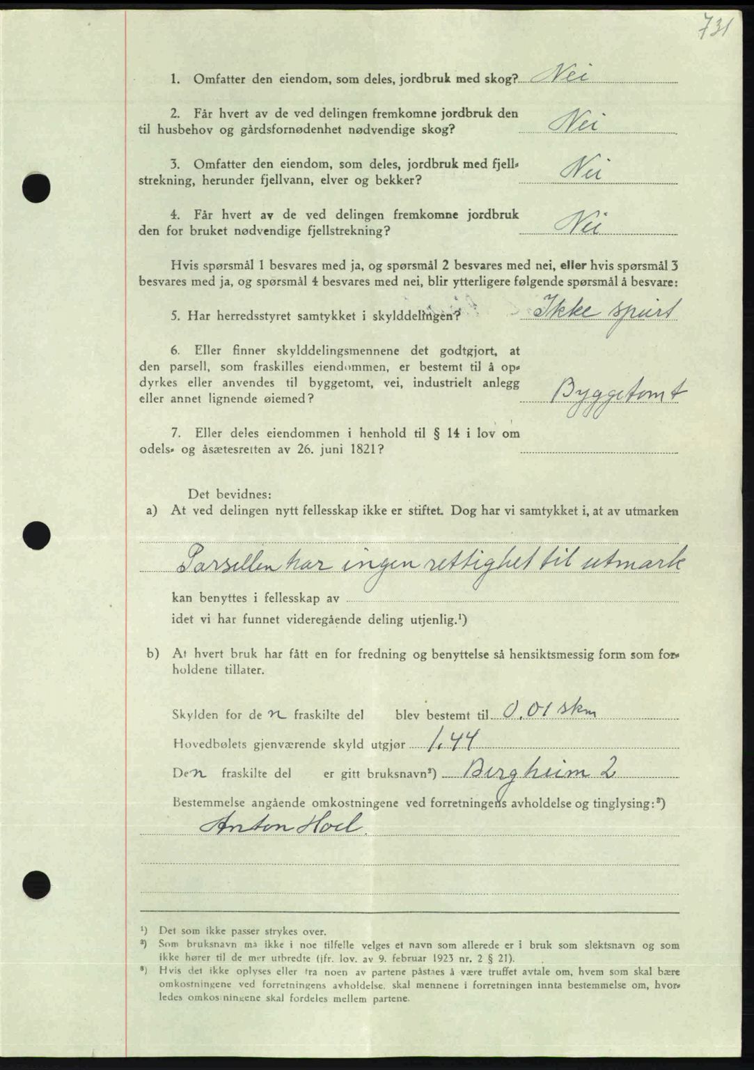 Nordmøre sorenskriveri, AV/SAT-A-4132/1/2/2Ca: Mortgage book no. A102, 1946-1946, Diary no: : 1924/1946