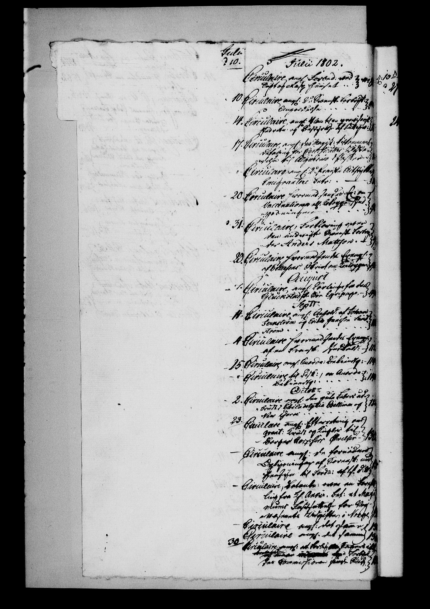 Danske Kanselli 1800-1814, AV/RA-EA-3024/H/Hg/Hga/Hgaa/L0006: Brevbok, 1802