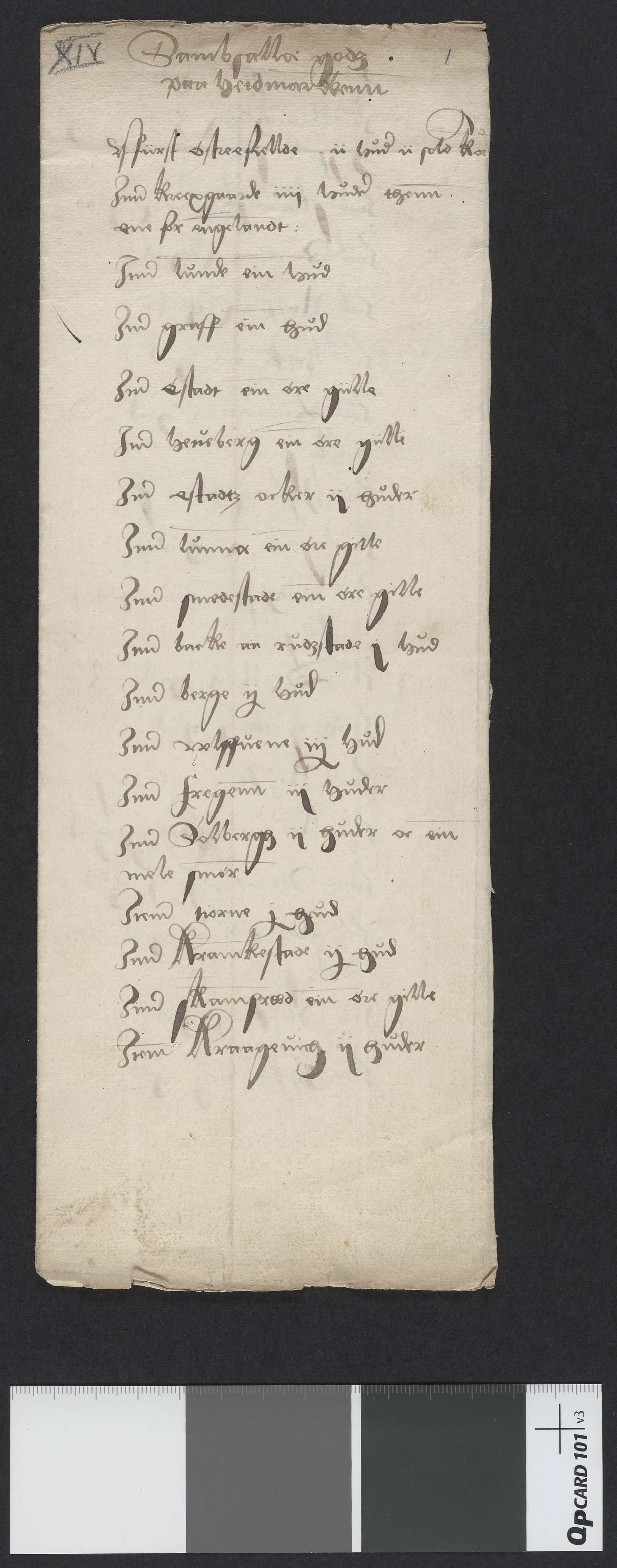 Riksarkivets diplomsamling, RA/EA-5965/F13/F13b/L0014: Olav Engelbrektssons jordebøker, 1491-1533