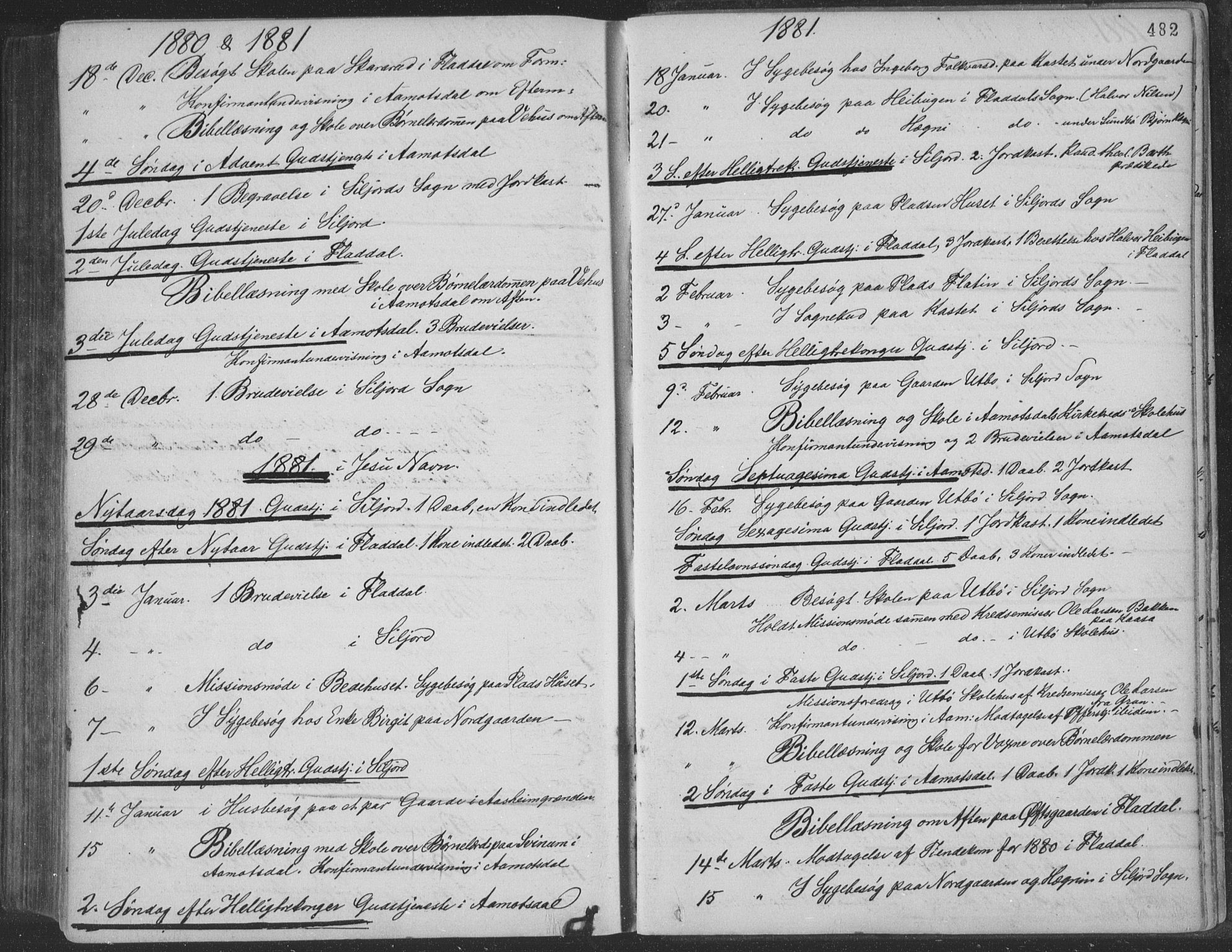 Seljord kirkebøker, SAKO/A-20/F/Fa/L0014: Parish register (official) no. I 14, 1877-1886, p. 482