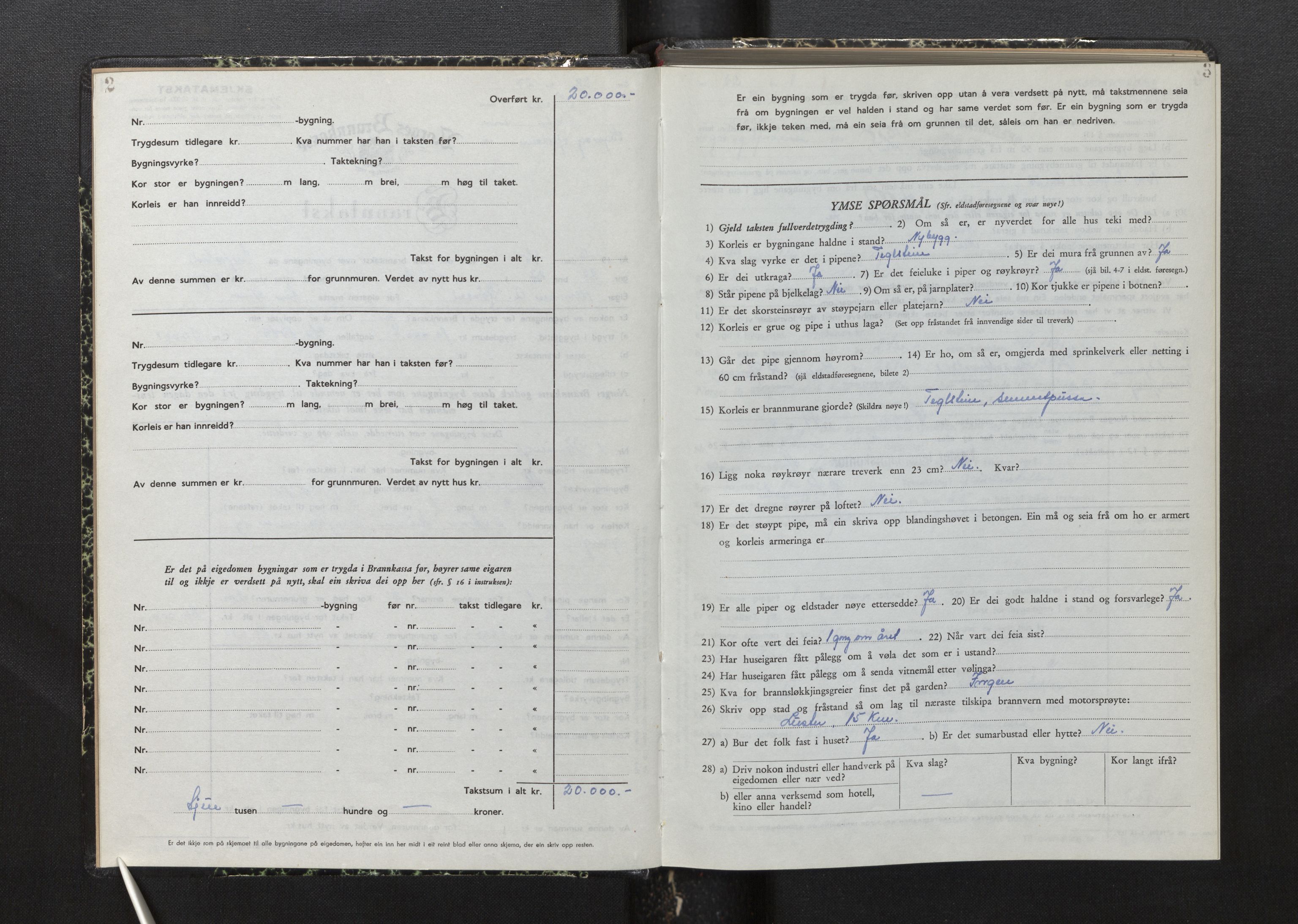 Lensmannen i Luster, AV/SAB-A-29301/0012/L0008: Branntakstprotokoll, skjematakst, 1949-1955, p. 2-3