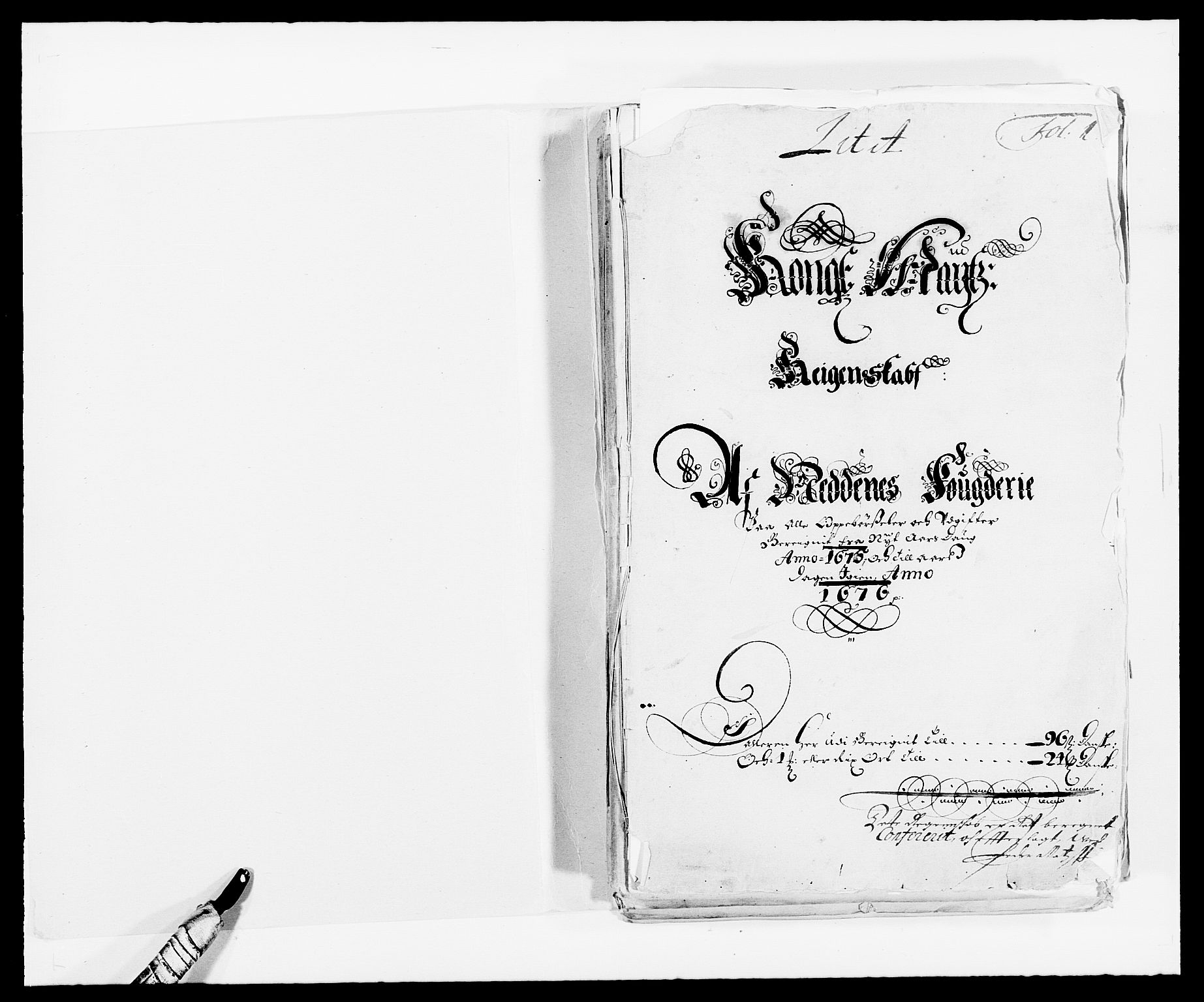 Rentekammeret inntil 1814, Reviderte regnskaper, Fogderegnskap, AV/RA-EA-4092/R39/L2301: Fogderegnskap Nedenes, 1675-1676, p. 2