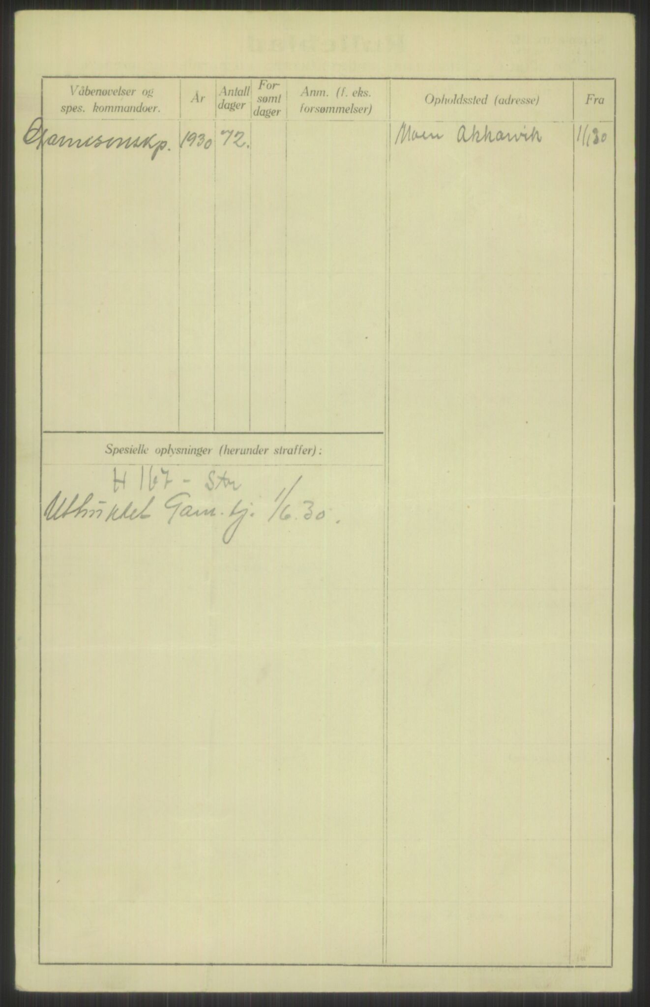 Forsvaret, Troms infanteriregiment nr. 16, AV/RA-RAFA-3146/P/Pa/L0014: Rulleblad for regimentets menige mannskaper, årsklasse 1930, 1930, p. 488