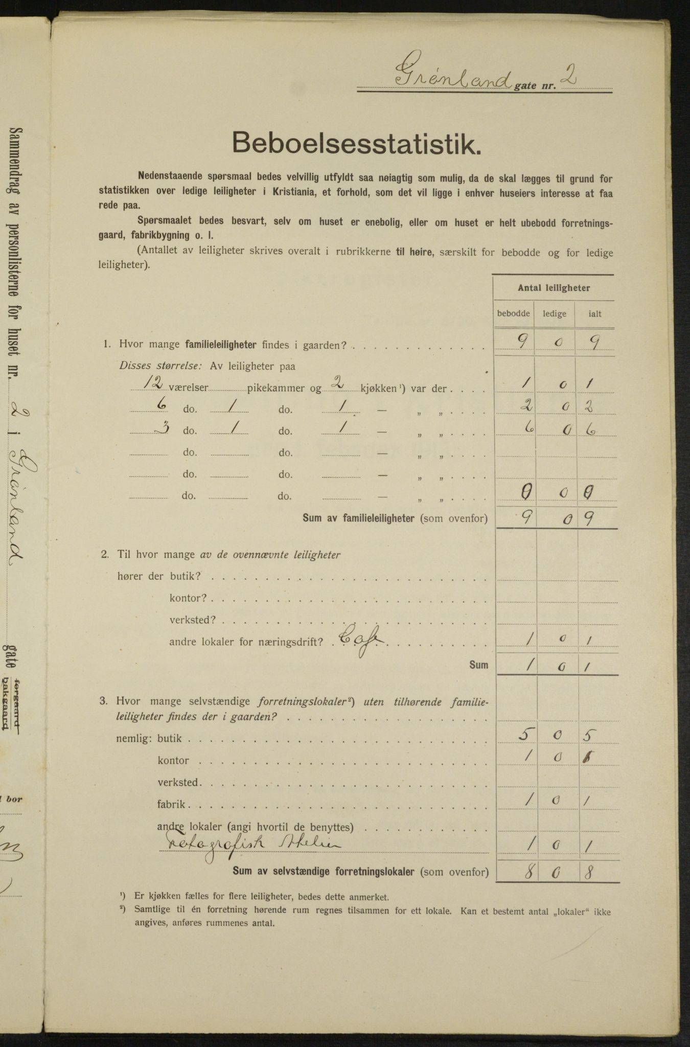 OBA, Municipal Census 1913 for Kristiania, 1913, p. 31220