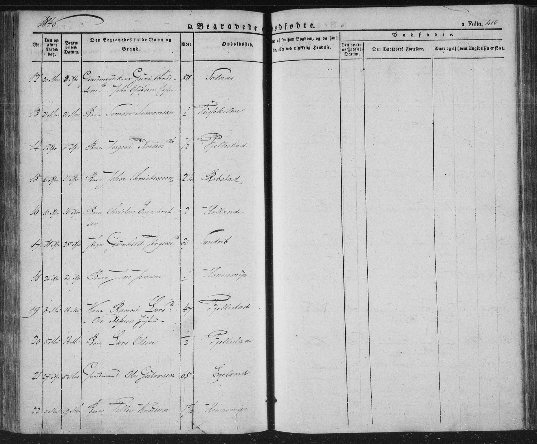 Vennesla sokneprestkontor, AV/SAK-1111-0045/Fa/Fac/L0004: Parish register (official) no. A 4, 1834-1855, p. 410