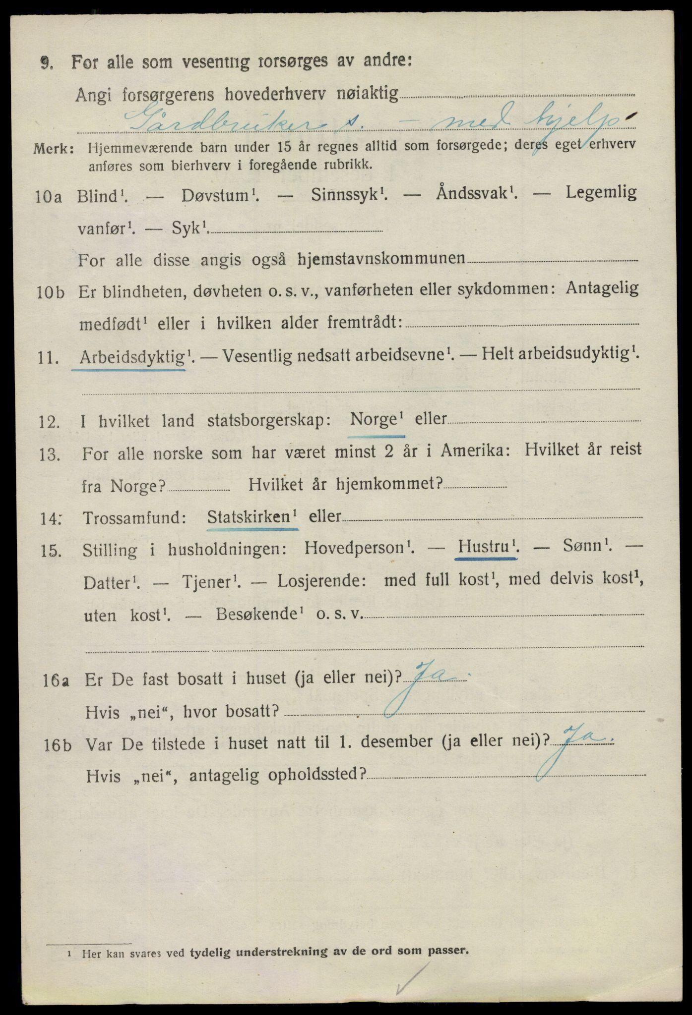 SAO, 1920 census for Tune, 1920, p. 5675