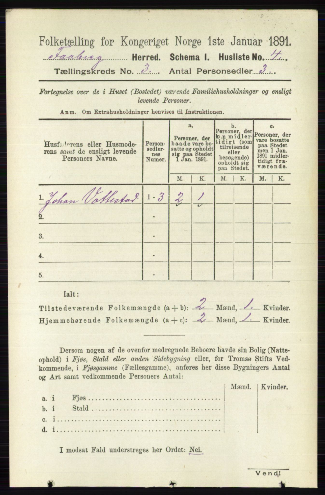 RA, 1891 census for 0524 Fåberg, 1891, p. 804