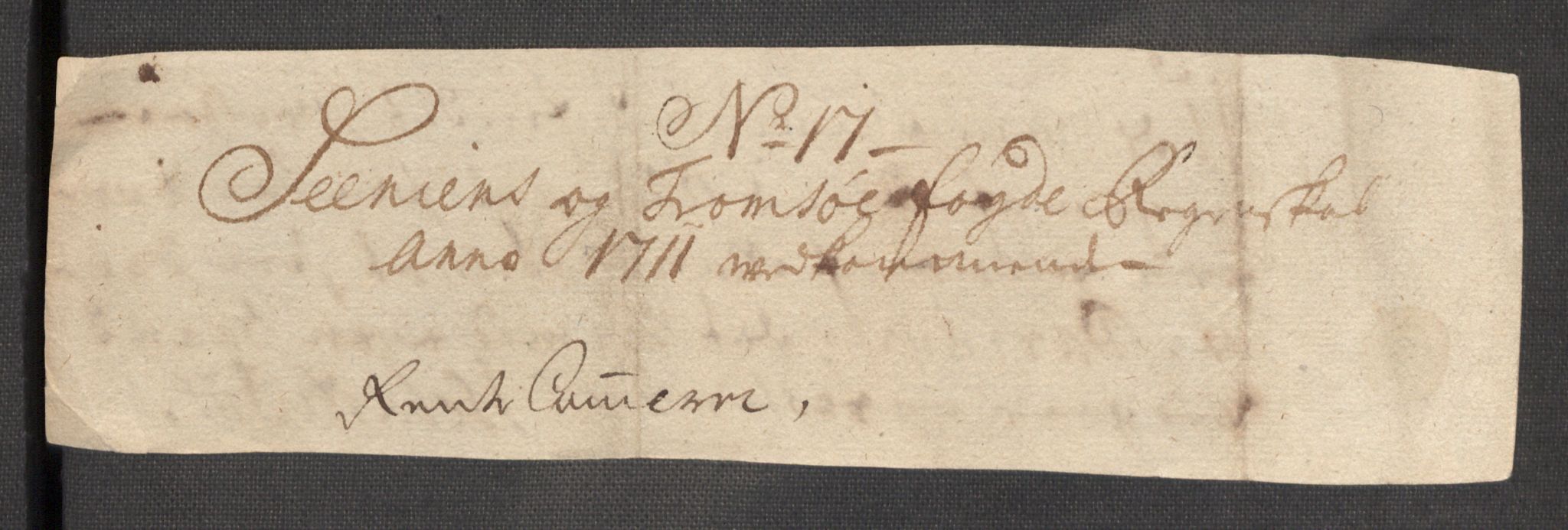 Rentekammeret inntil 1814, Reviderte regnskaper, Fogderegnskap, AV/RA-EA-4092/R68/L4758: Fogderegnskap Senja og Troms, 1711-1712, p. 107