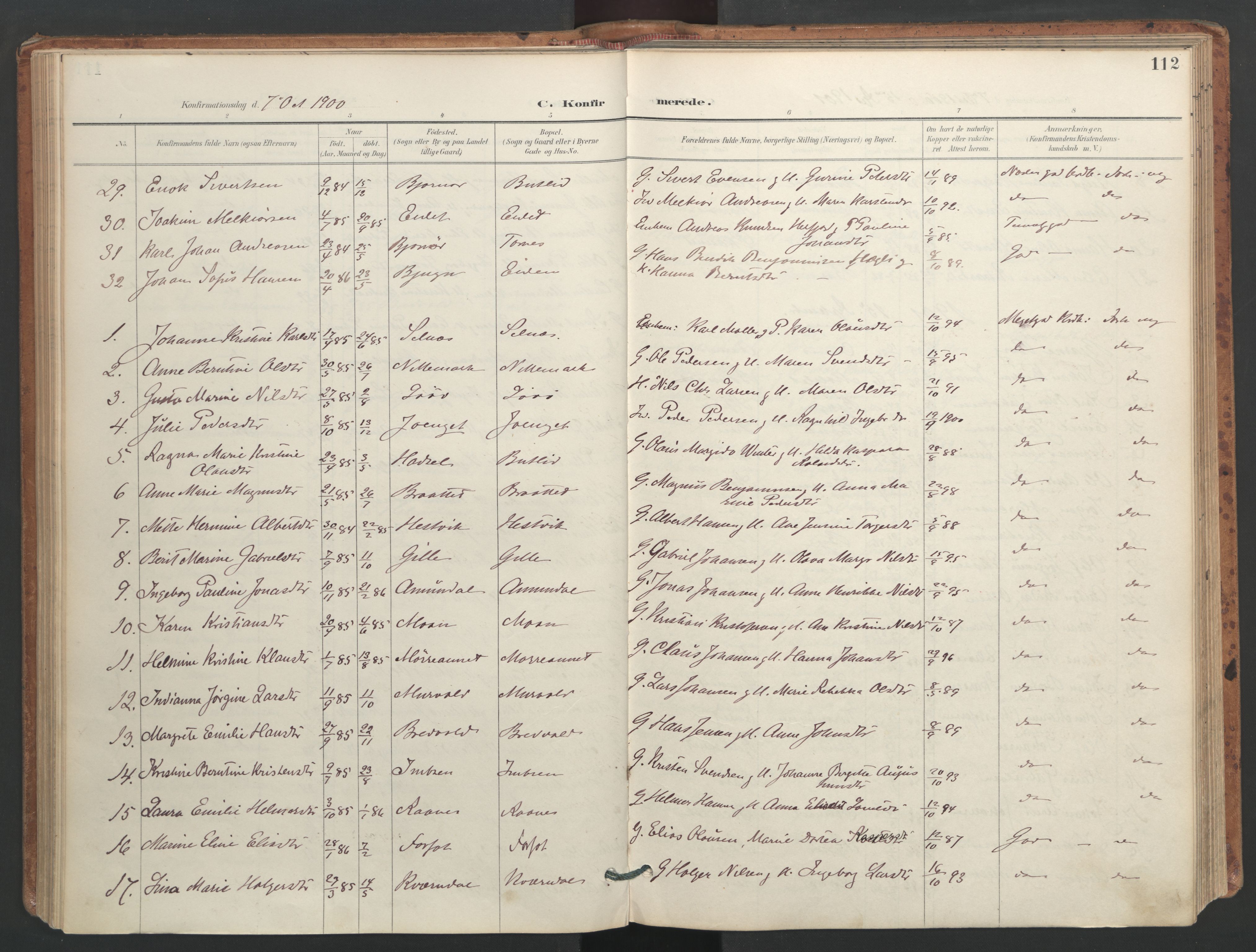 Ministerialprotokoller, klokkerbøker og fødselsregistre - Sør-Trøndelag, SAT/A-1456/655/L0681: Parish register (official) no. 655A10, 1895-1907, p. 112