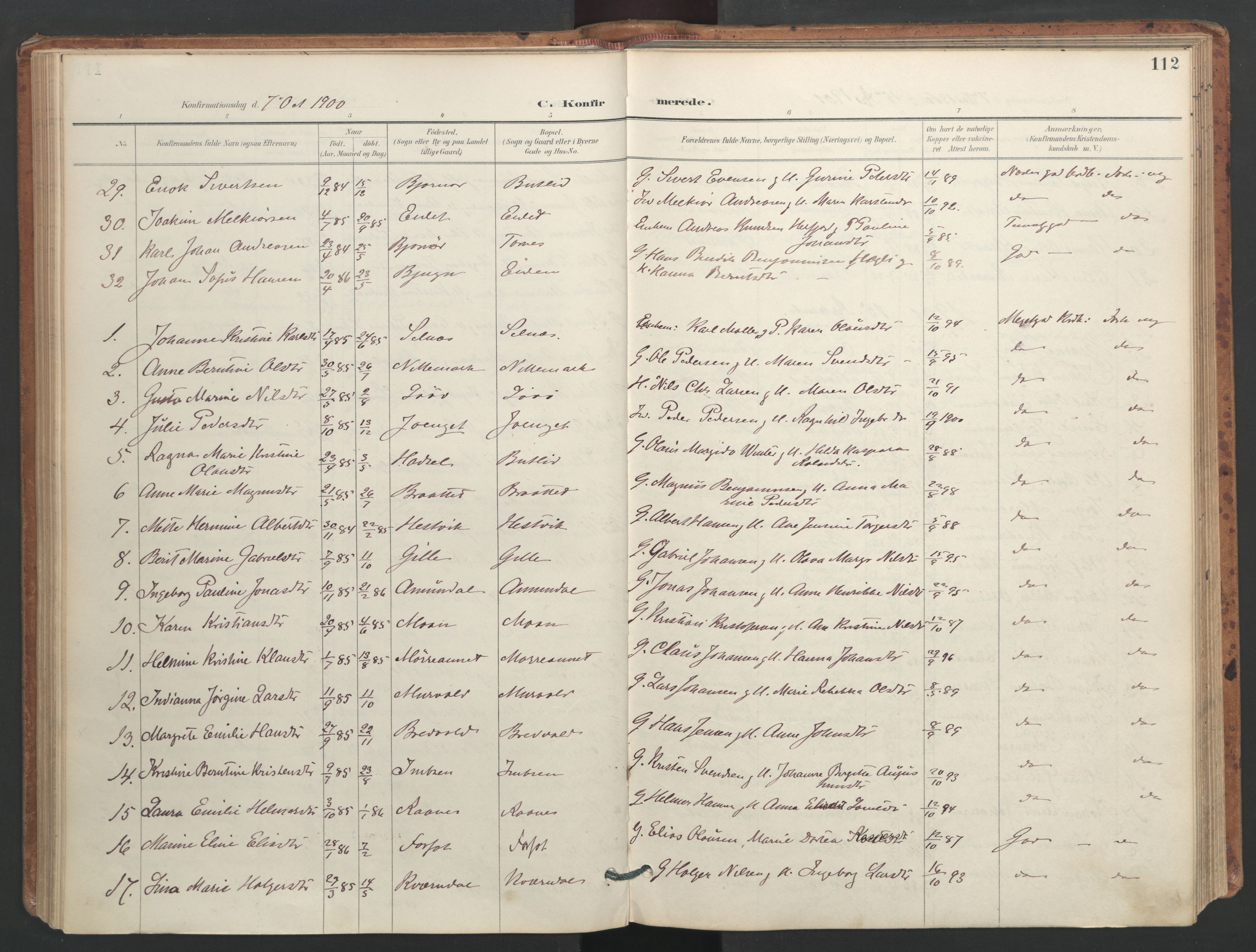 Ministerialprotokoller, klokkerbøker og fødselsregistre - Sør-Trøndelag, AV/SAT-A-1456/655/L0681: Parish register (official) no. 655A10, 1895-1907, p. 112