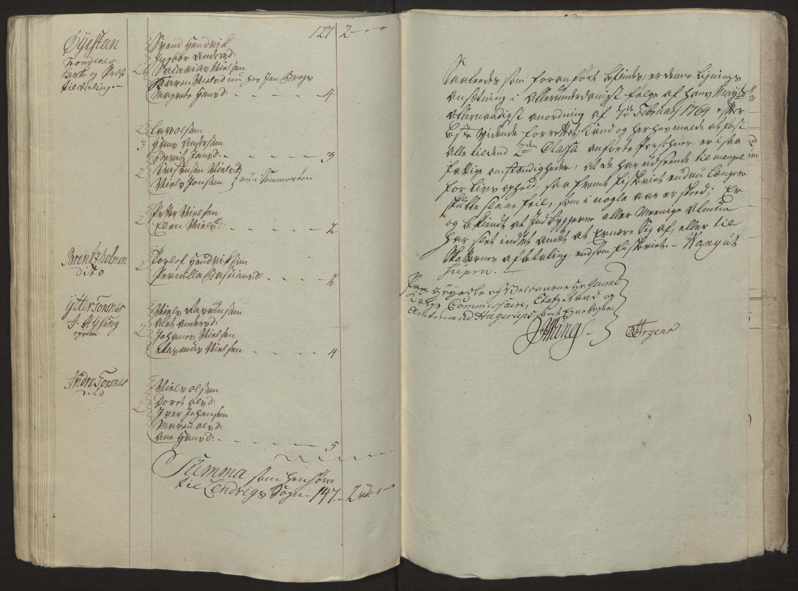 Rentekammeret inntil 1814, Reviderte regnskaper, Fogderegnskap, RA/EA-4092/R68/L4845: Ekstraskatten Senja og Troms, 1762-1765, p. 430