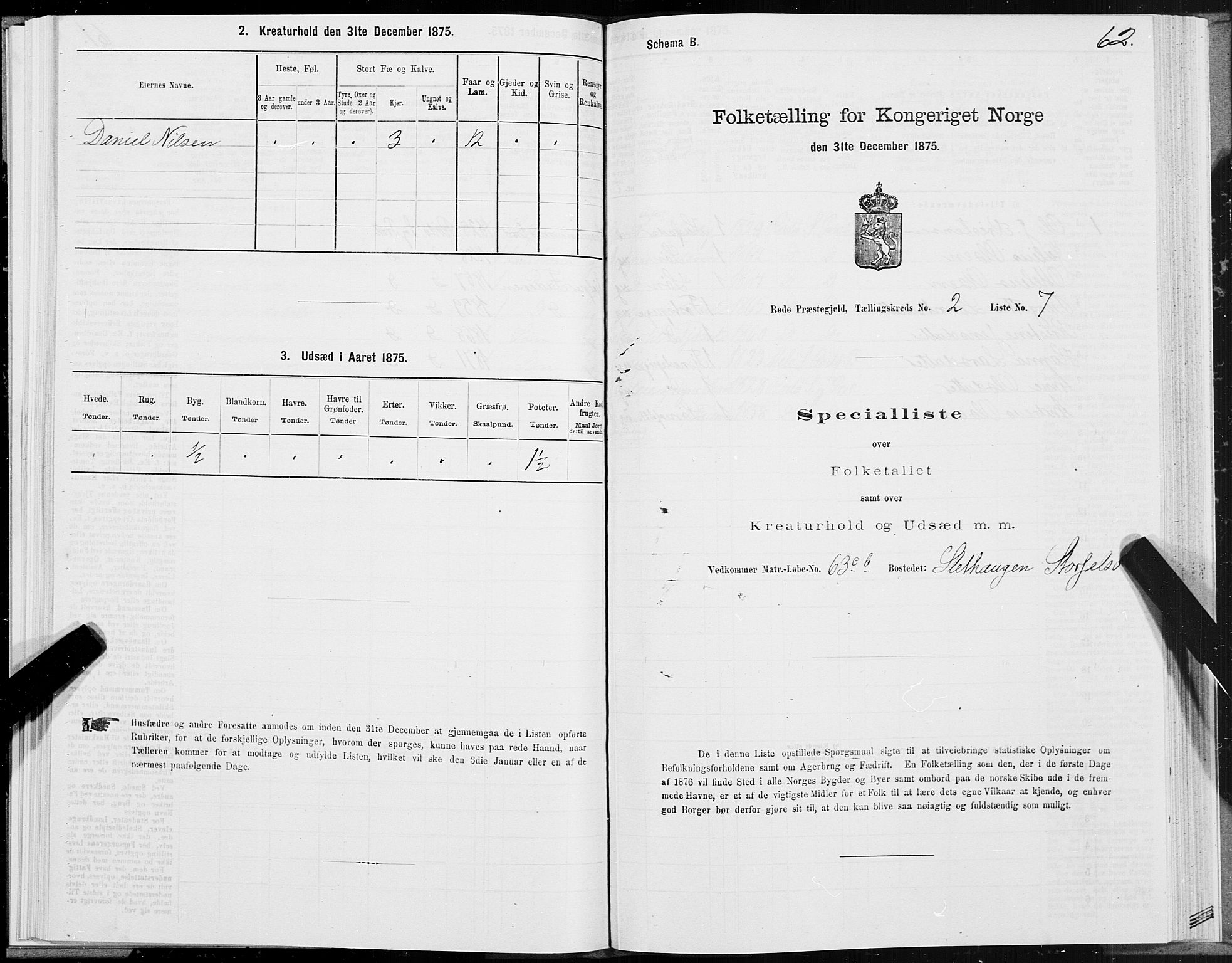 SAT, 1875 census for 1836P Rødøy, 1875, p. 1062