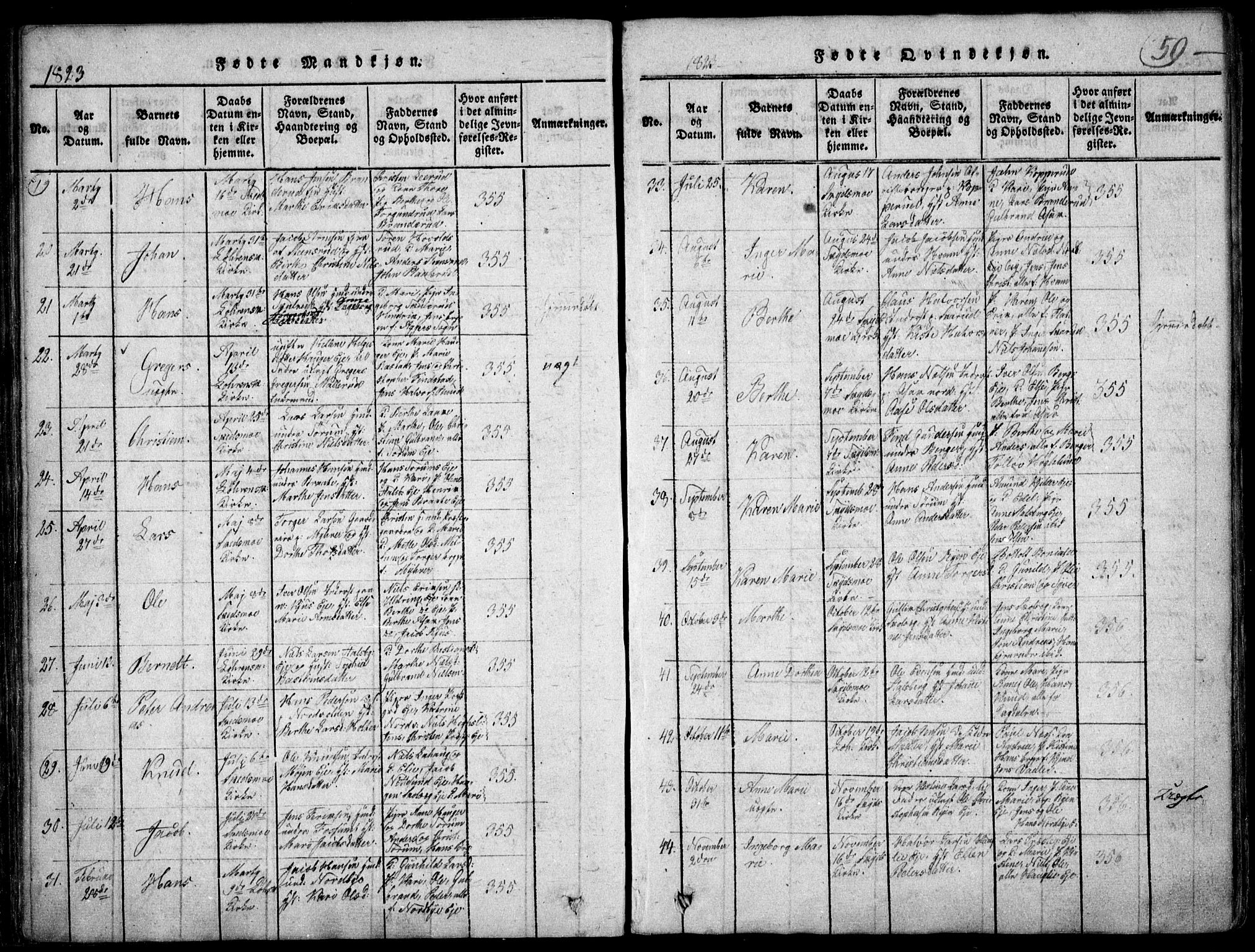 Skedsmo prestekontor Kirkebøker, SAO/A-10033a/F/Fa/L0008: Parish register (official) no. I 8, 1815-1829, p. 59