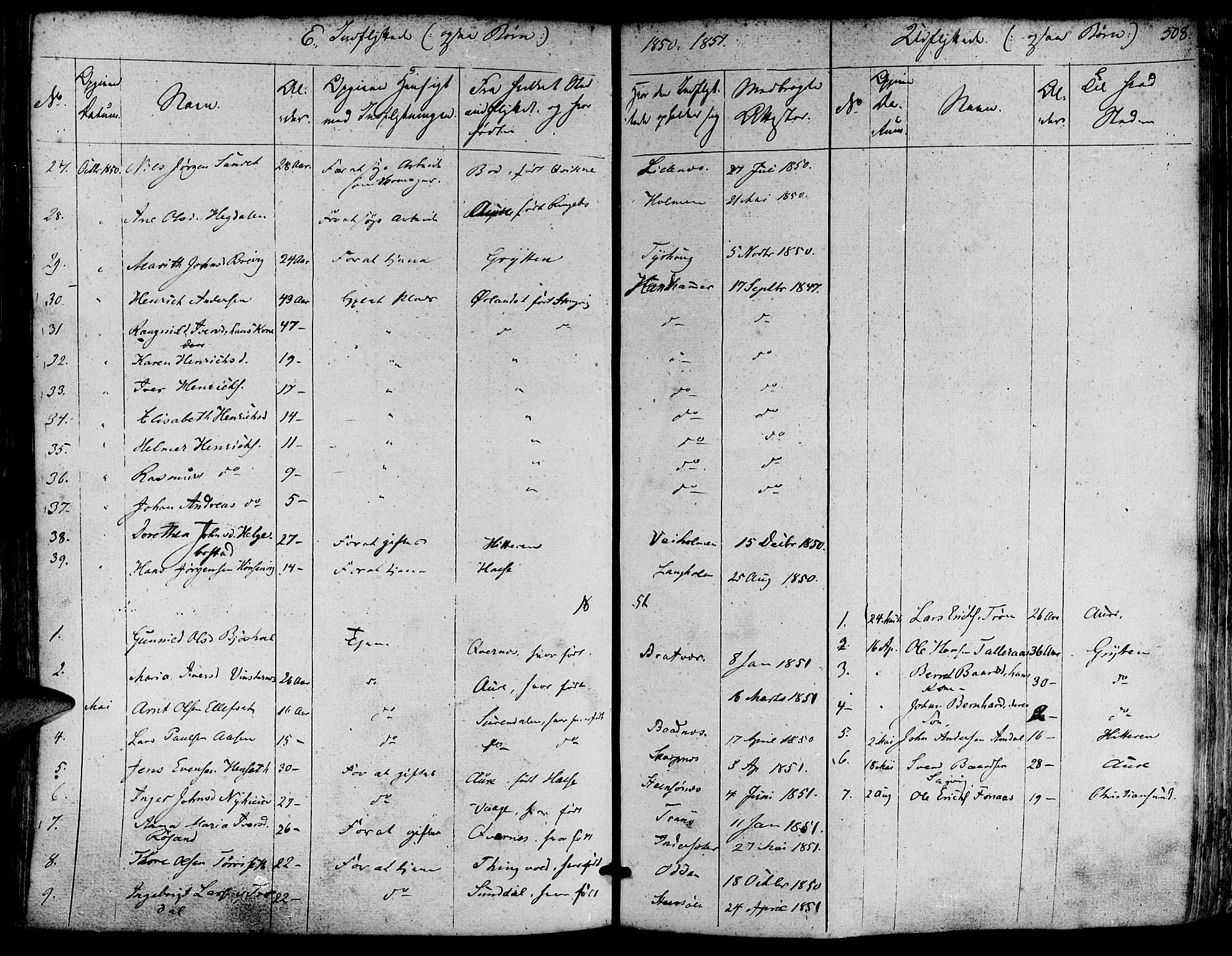Ministerialprotokoller, klokkerbøker og fødselsregistre - Møre og Romsdal, SAT/A-1454/581/L0936: Parish register (official) no. 581A04, 1836-1852, p. 508