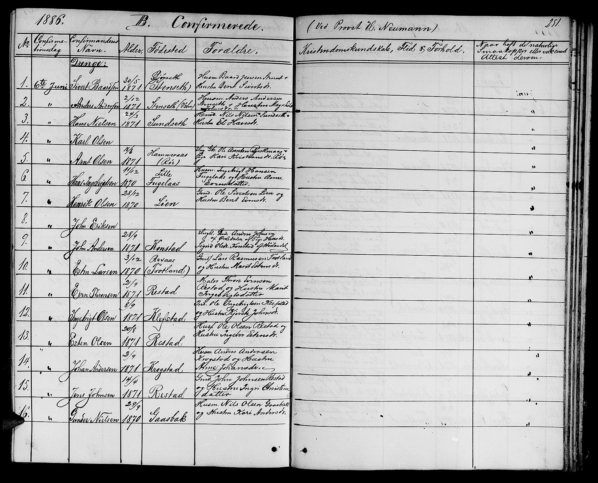 Ministerialprotokoller, klokkerbøker og fødselsregistre - Sør-Trøndelag, SAT/A-1456/694/L1131: Parish register (copy) no. 694C03, 1858-1886, p. 251