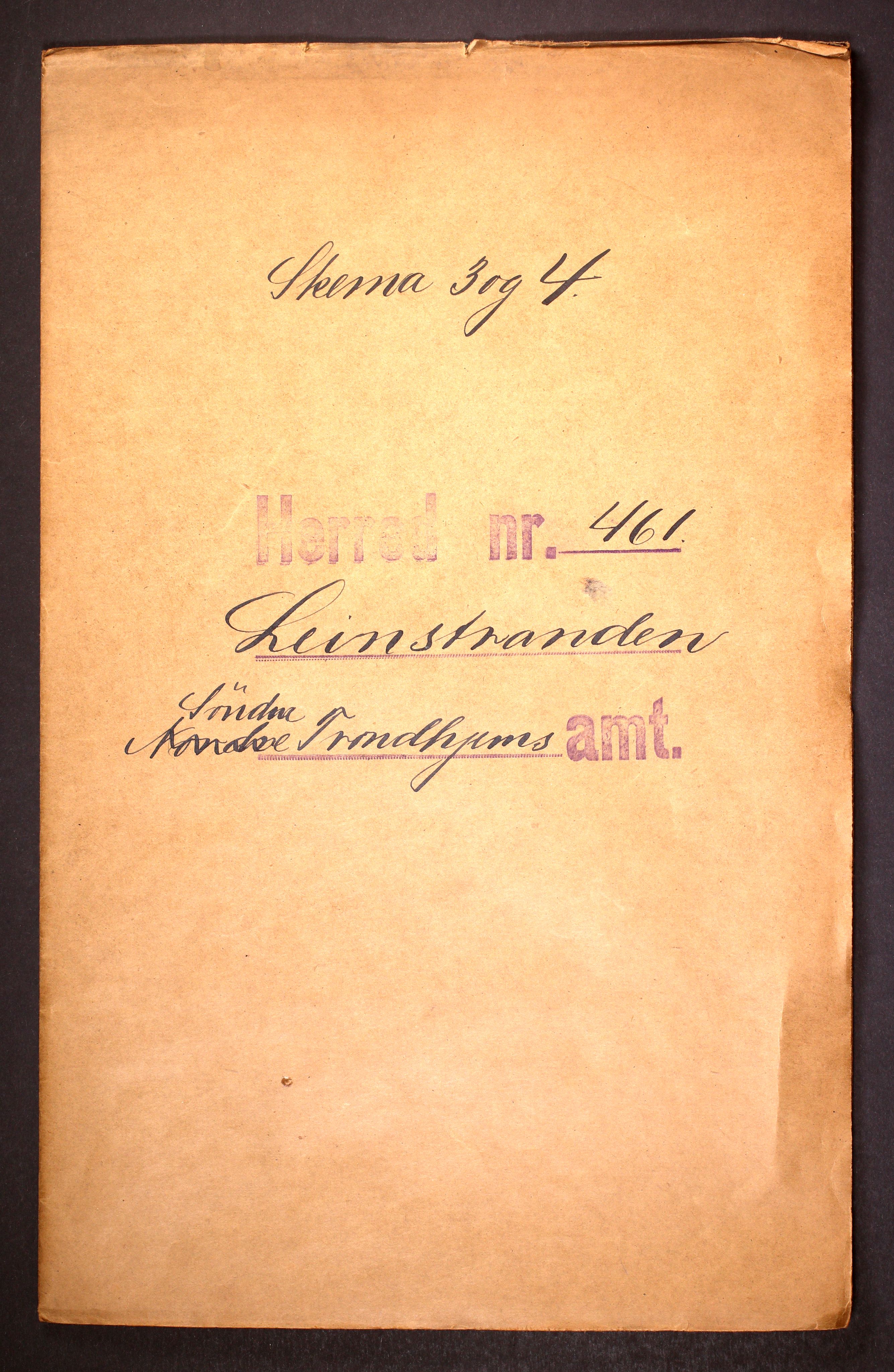 RA, 1910 census for Leinstrand, 1910, p. 1