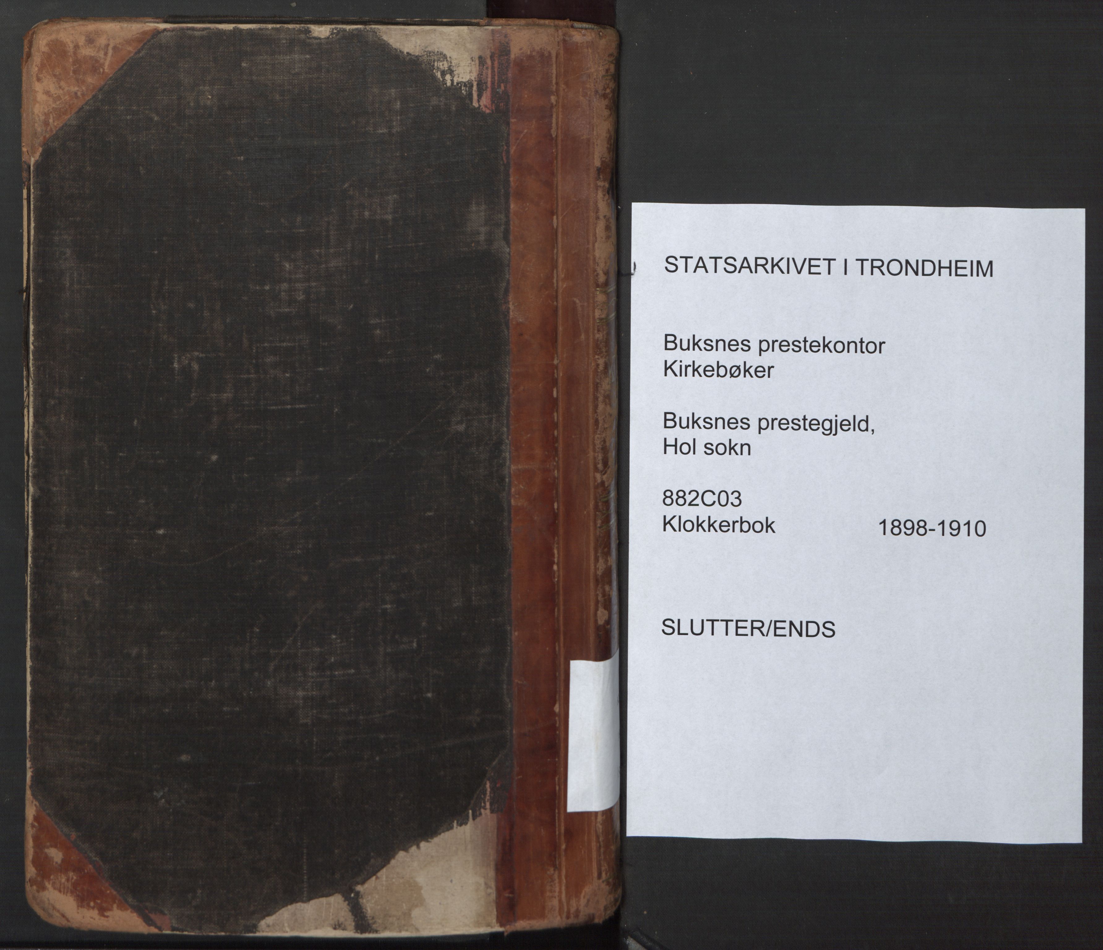 Ministerialprotokoller, klokkerbøker og fødselsregistre - Nordland, SAT/A-1459/882/L1185: Parish register (copy) no. 882C03, 1898-1910