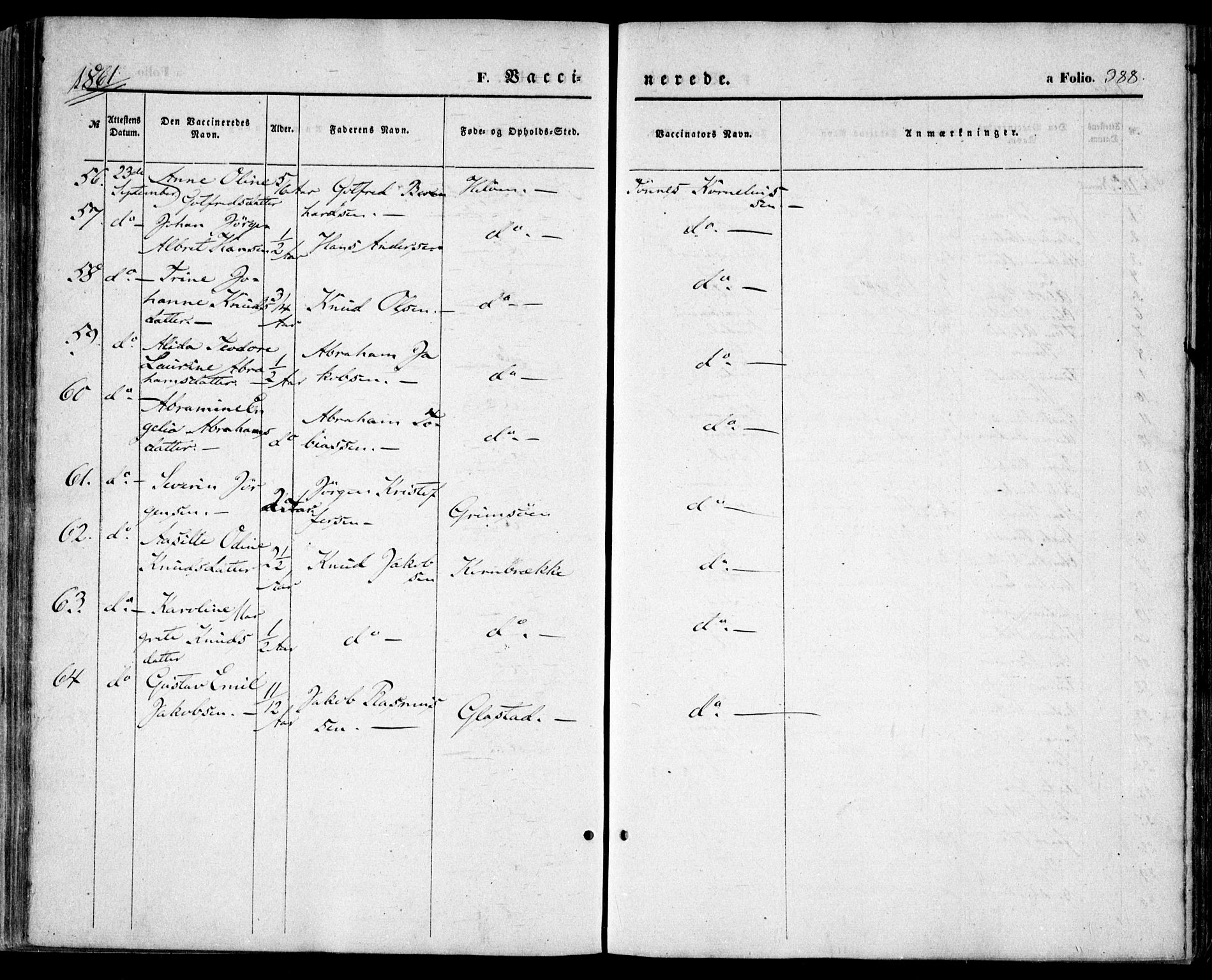 Høvåg sokneprestkontor, SAK/1111-0025/F/Fa/L0004: Parish register (official) no. A 4, 1859-1877, p. 388
