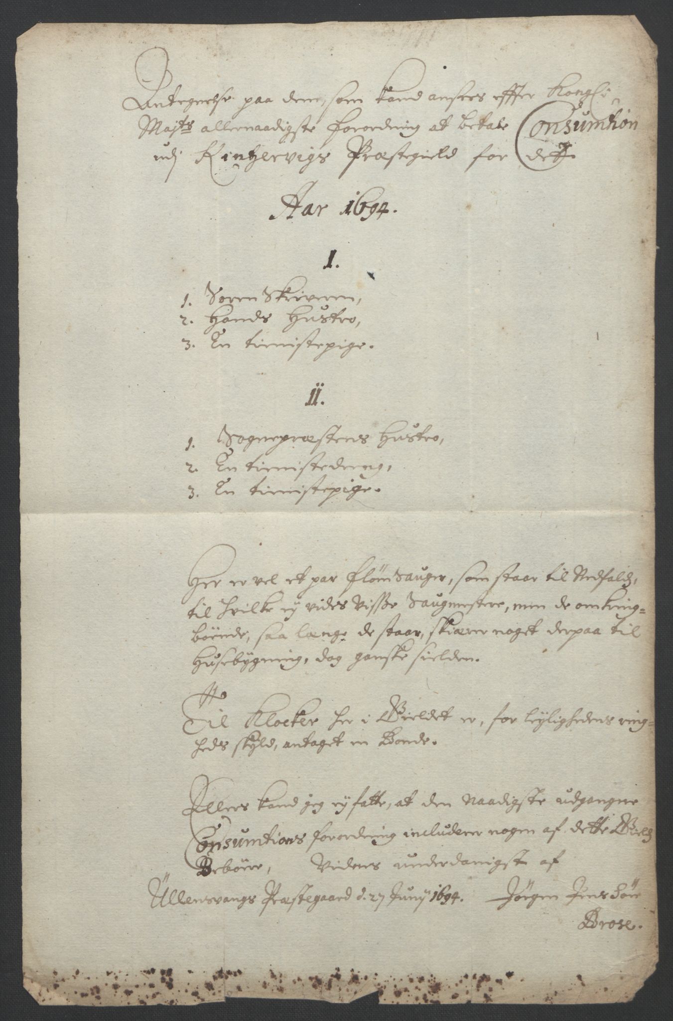 Rentekammeret inntil 1814, Reviderte regnskaper, Fogderegnskap, AV/RA-EA-4092/R48/L2975: Fogderegnskap Sunnhordland og Hardanger, 1694, p. 318