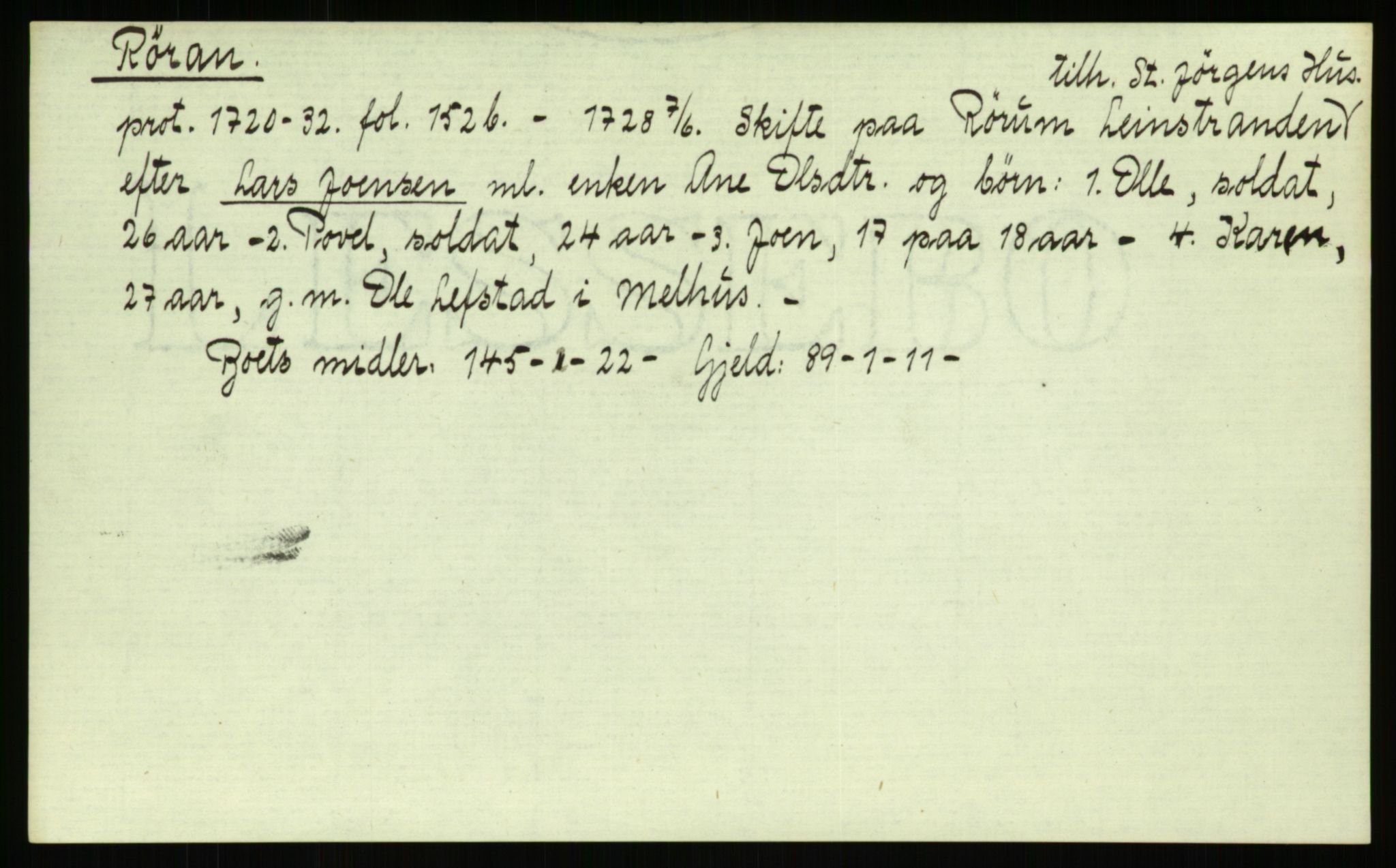 Strinda og Selbu sorenskriveri, AV/SAT-A-0015/3, 1700-1766, p. 1177