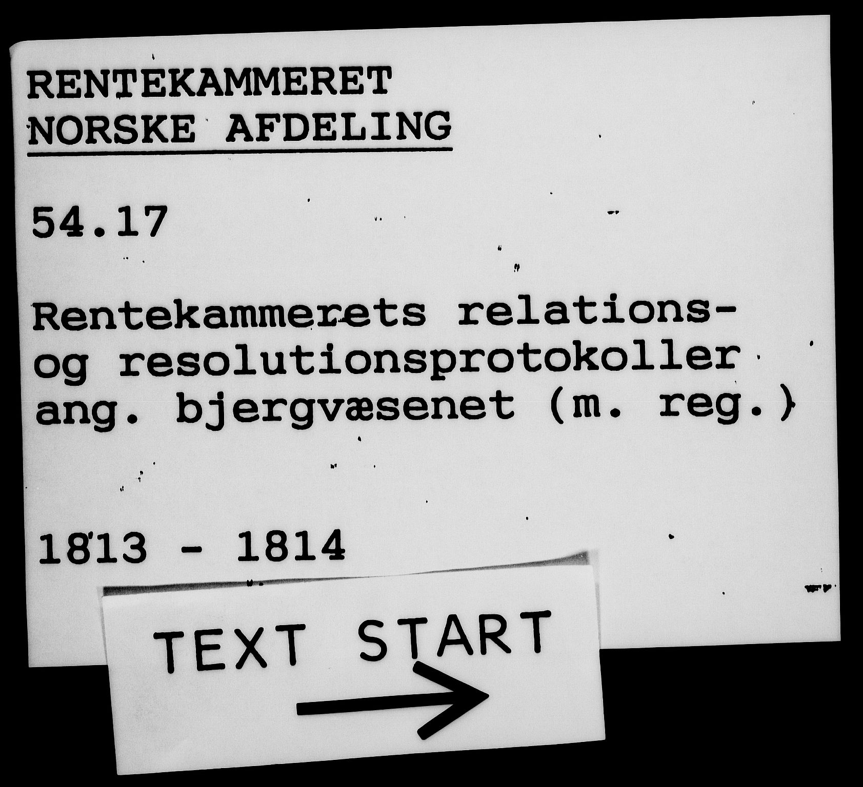 Rentekammeret, Renteskriverkontorene, AV/RA-EA-3115/M/Mf/Mfb/L0011: Relasjons- og resolusjonsprotokoll med register (merket RK 54.17), 1813-1814