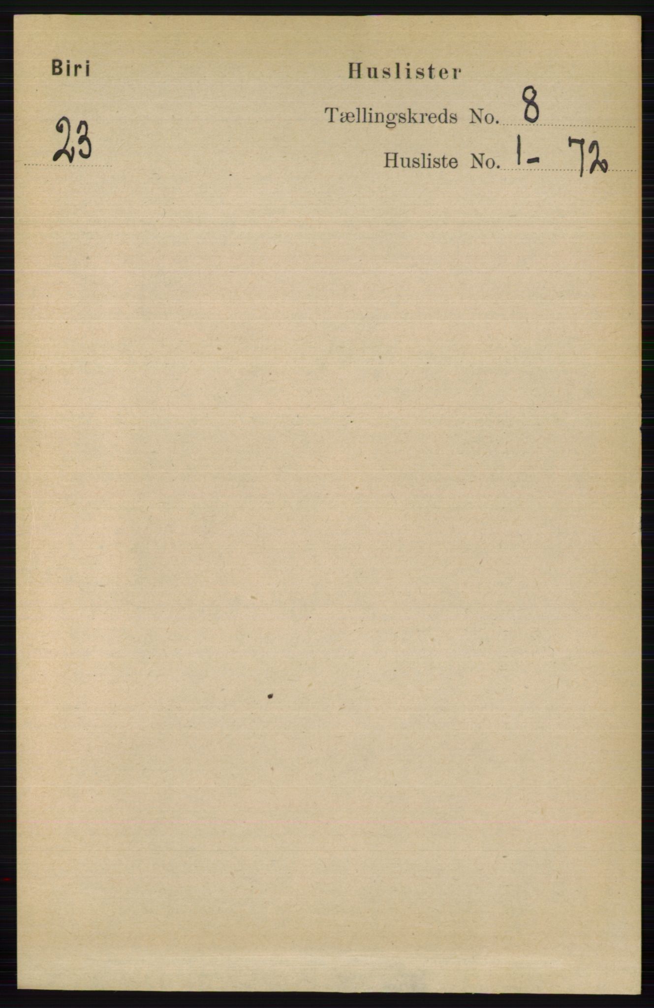 RA, 1891 census for 0525 Biri, 1891, p. 2836