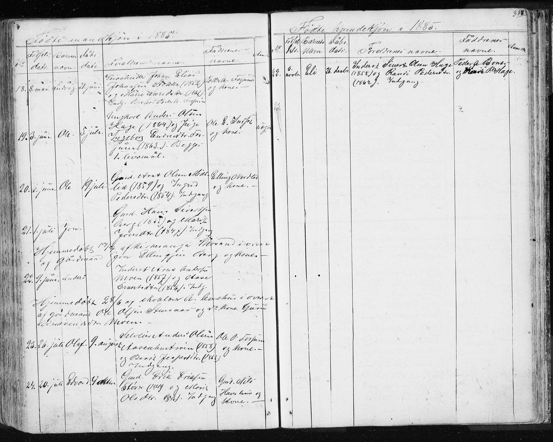 Ministerialprotokoller, klokkerbøker og fødselsregistre - Sør-Trøndelag, AV/SAT-A-1456/689/L1043: Parish register (copy) no. 689C02, 1816-1892, p. 337