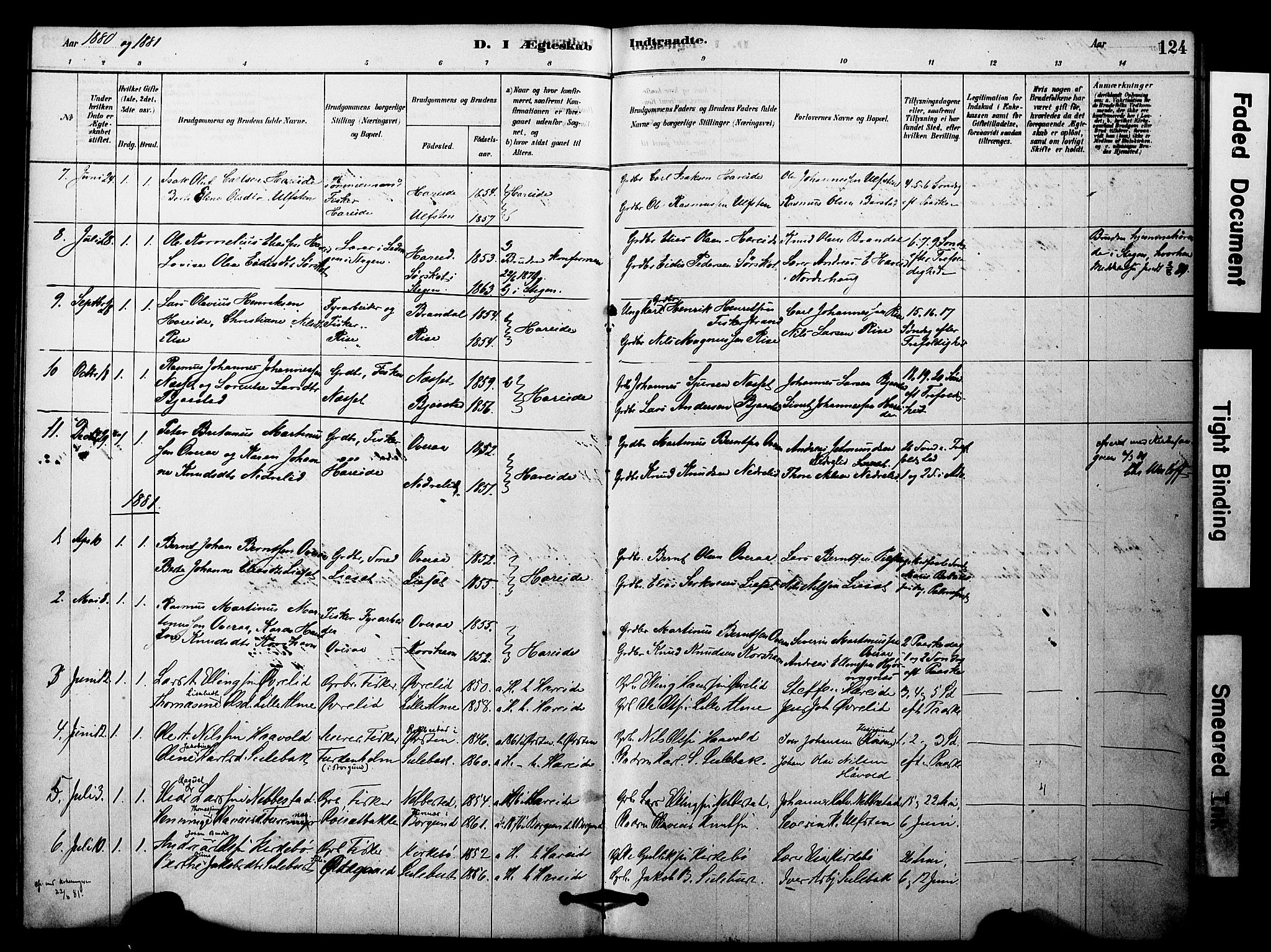 Ministerialprotokoller, klokkerbøker og fødselsregistre - Møre og Romsdal, AV/SAT-A-1454/510/L0122: Parish register (official) no. 510A02, 1878-1897, p. 124