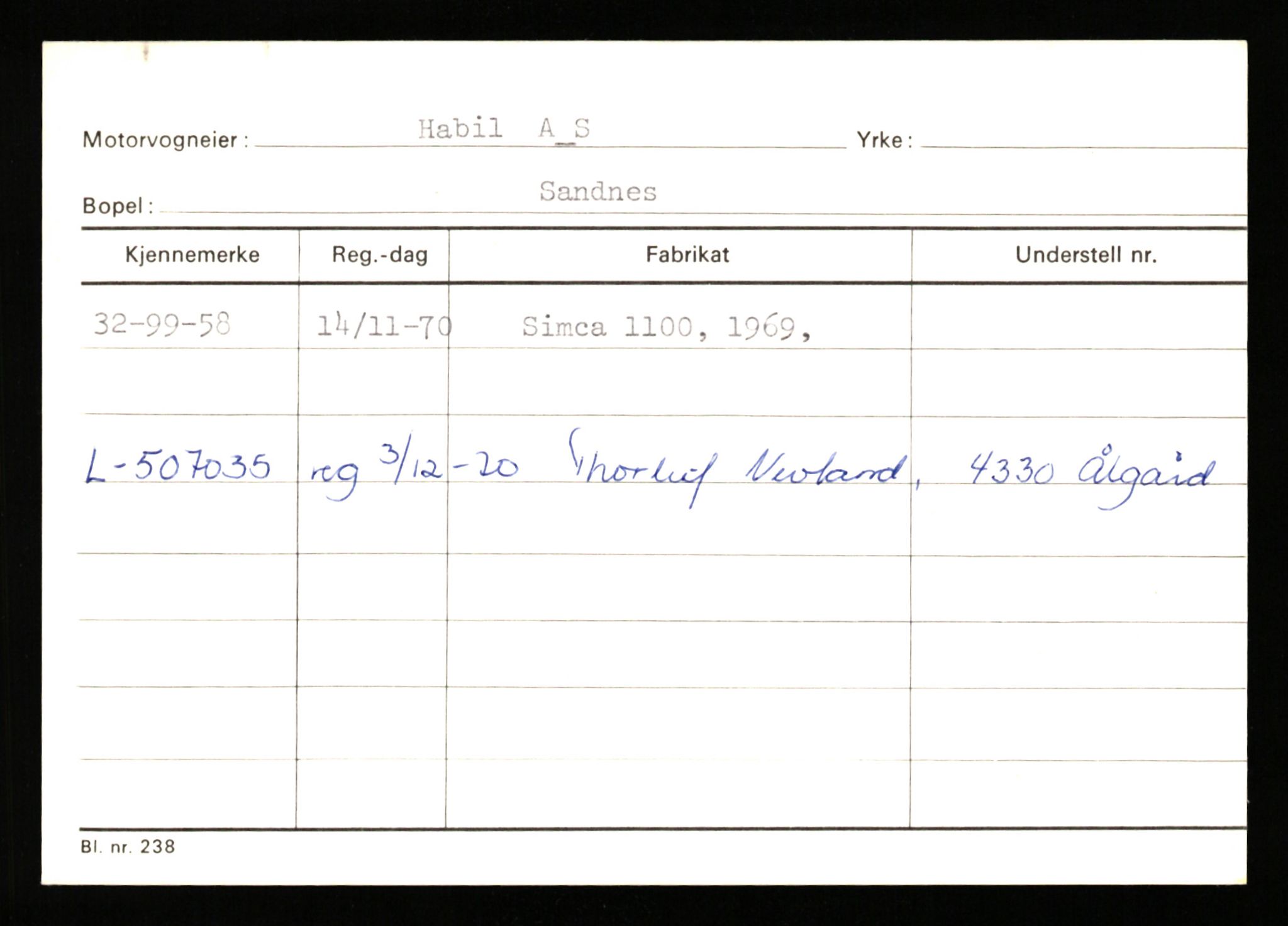 Stavanger trafikkstasjon, AV/SAST-A-101942/0/G/L0011: Registreringsnummer: 240000 - 363477, 1930-1971, p. 2431