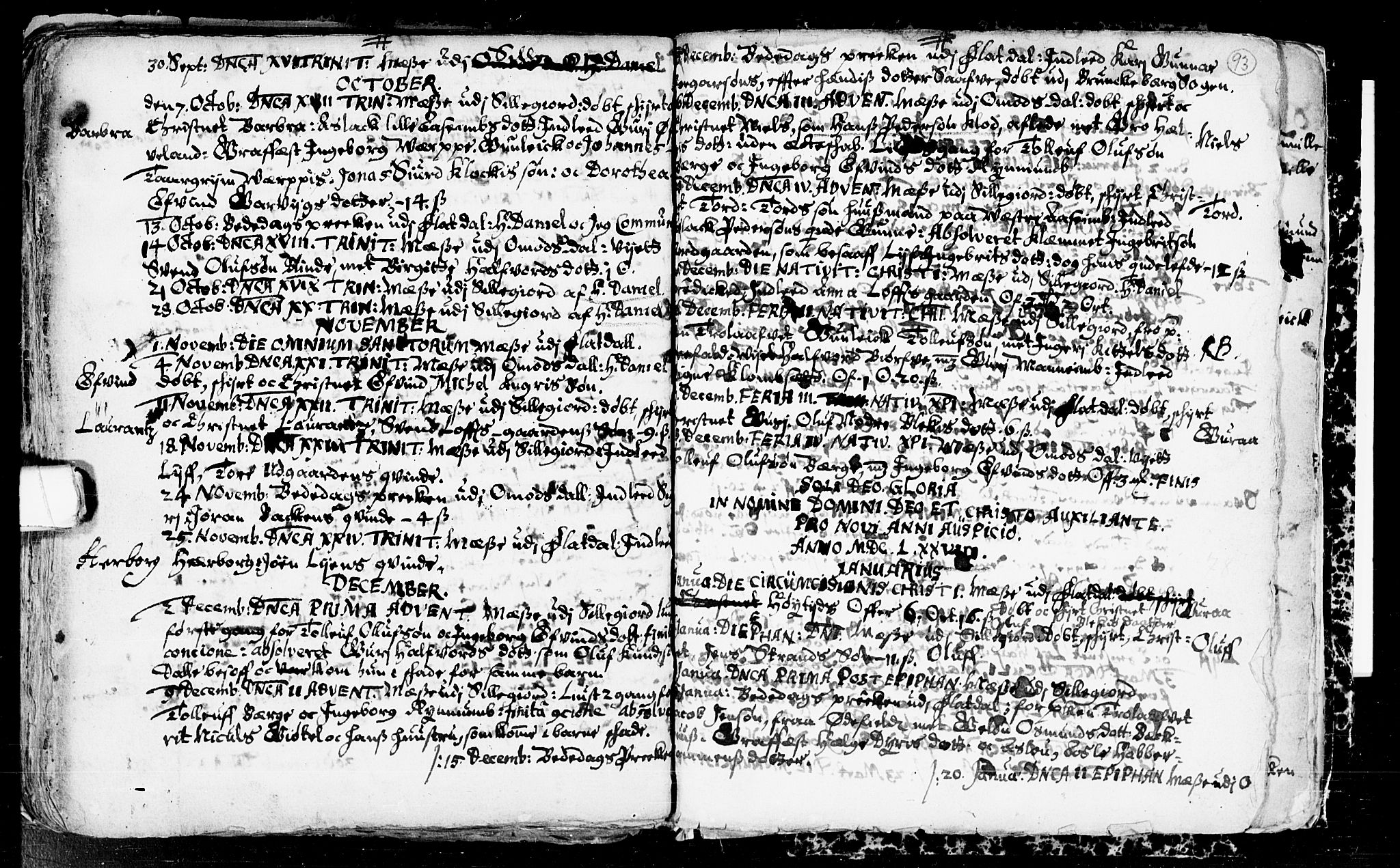 Seljord kirkebøker, SAKO/A-20/F/Fa/L0001: Parish register (official) no. I 1, 1654-1686, p. 93