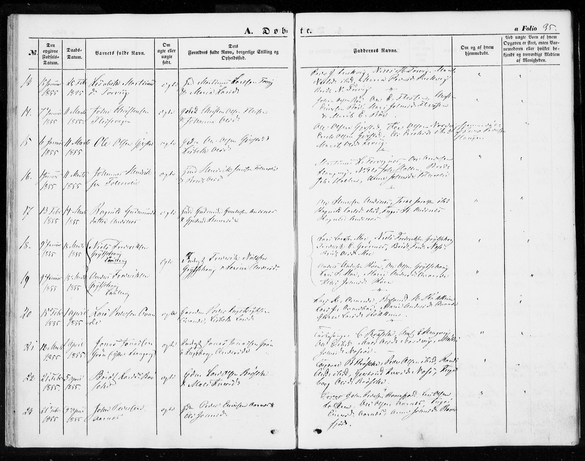 Ministerialprotokoller, klokkerbøker og fødselsregistre - Møre og Romsdal, SAT/A-1454/592/L1026: Parish register (official) no. 592A04, 1849-1867, p. 35