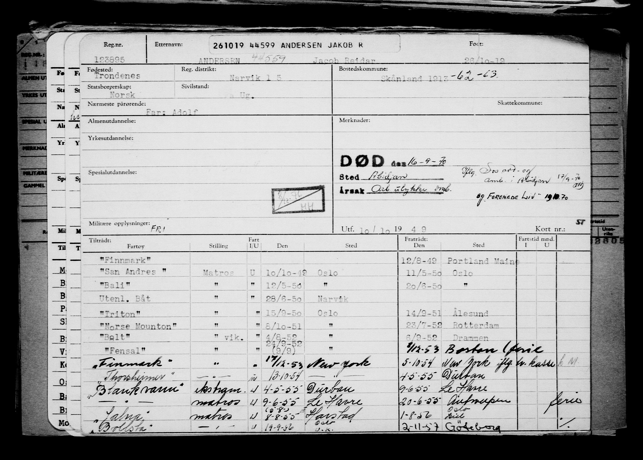 Direktoratet for sjømenn, AV/RA-S-3545/G/Gb/L0173: Hovedkort, 1919, p. 122