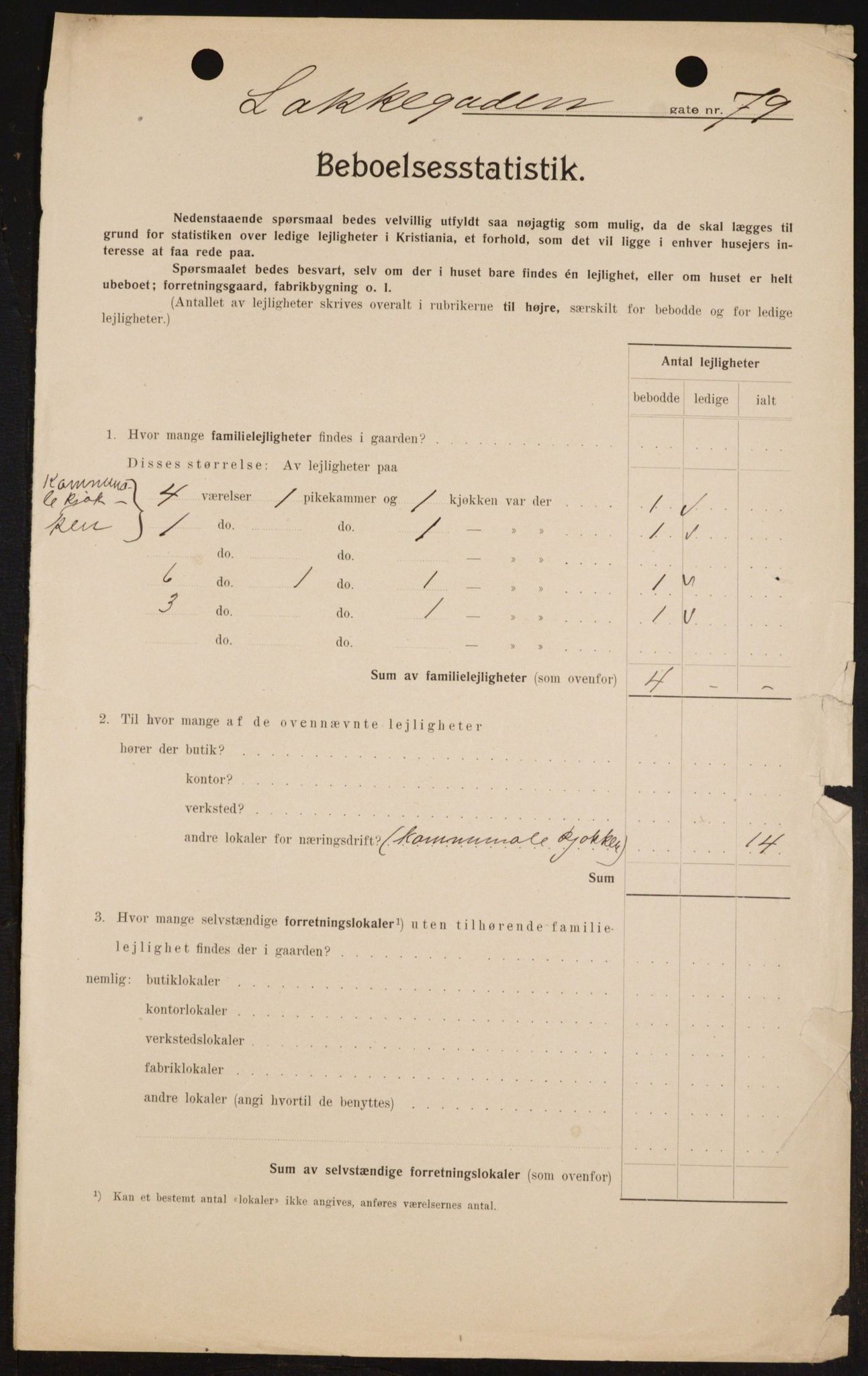 OBA, Municipal Census 1909 for Kristiania, 1909, p. 51384
