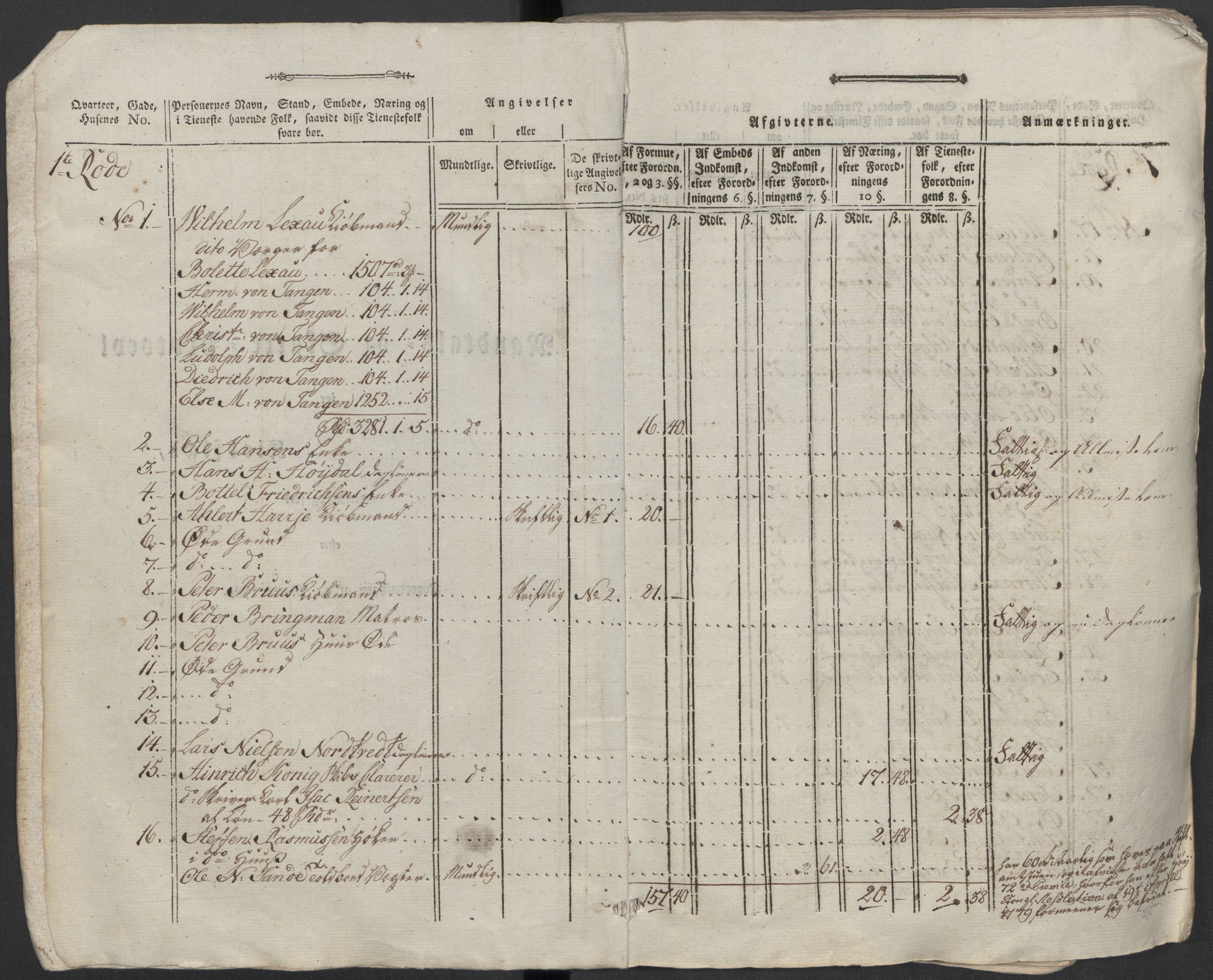 Rentekammeret inntil 1814, Reviderte regnskaper, Mindre regnskaper, AV/RA-EA-4068/Rf/Rfe/L0003: Bergen. Bragernes, 1789, p. 58