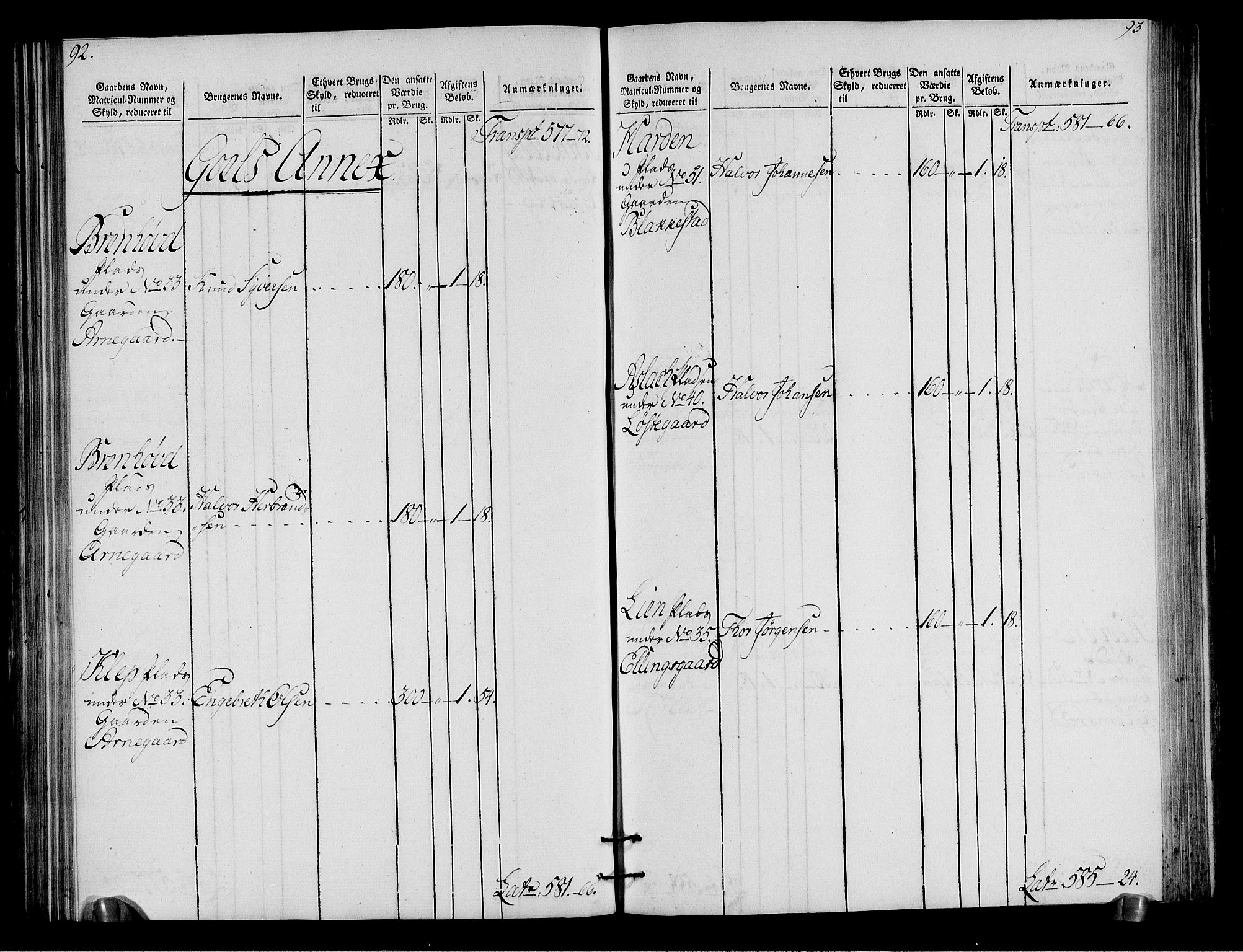 Rentekammeret inntil 1814, Realistisk ordnet avdeling, AV/RA-EA-4070/N/Ne/Nea/L0050: Ringerike og Hallingdal fogderi. Oppebørselsregister for Hallingdal, 1803-1804, p. 50