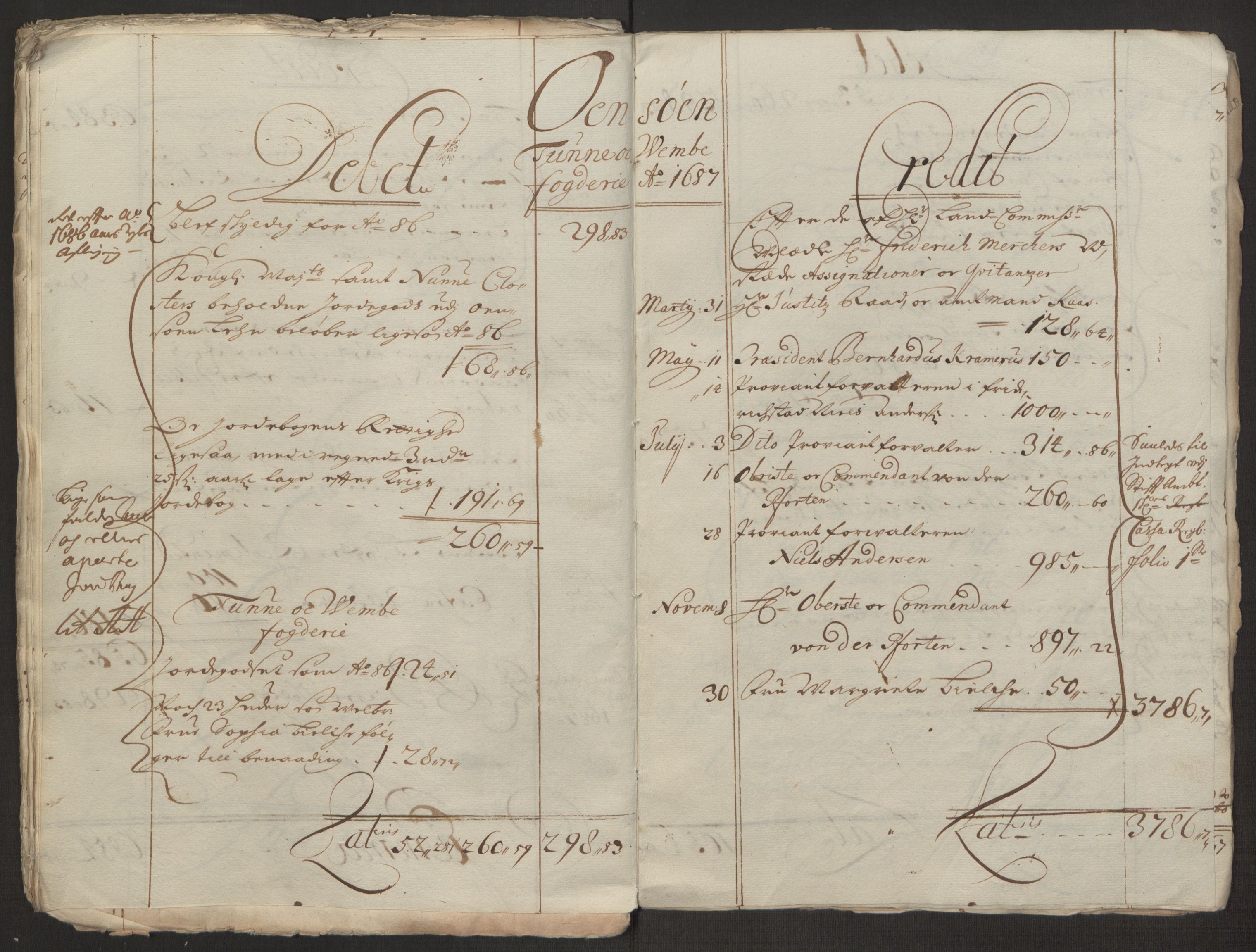 Rentekammeret inntil 1814, Reviderte regnskaper, Fogderegnskap, RA/EA-4092/R03/L0118: Fogderegnskap Onsøy, Tune, Veme og Åbygge fogderi, 1684-1689, p. 85