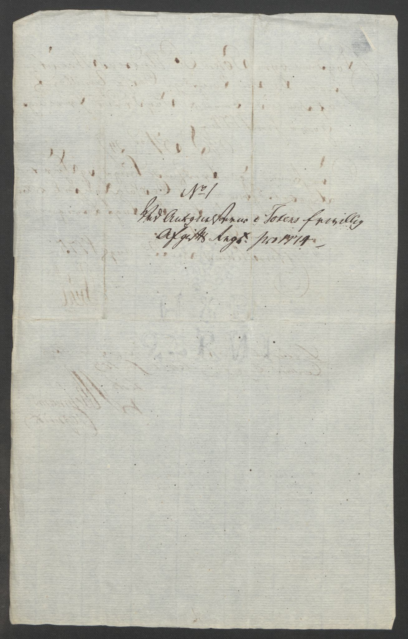 Rentekammeret inntil 1814, Reviderte regnskaper, Fogderegnskap, AV/RA-EA-4092/R19/L1399: Fogderegnskap Toten, Hadeland og Vardal, 1762-1783, p. 365