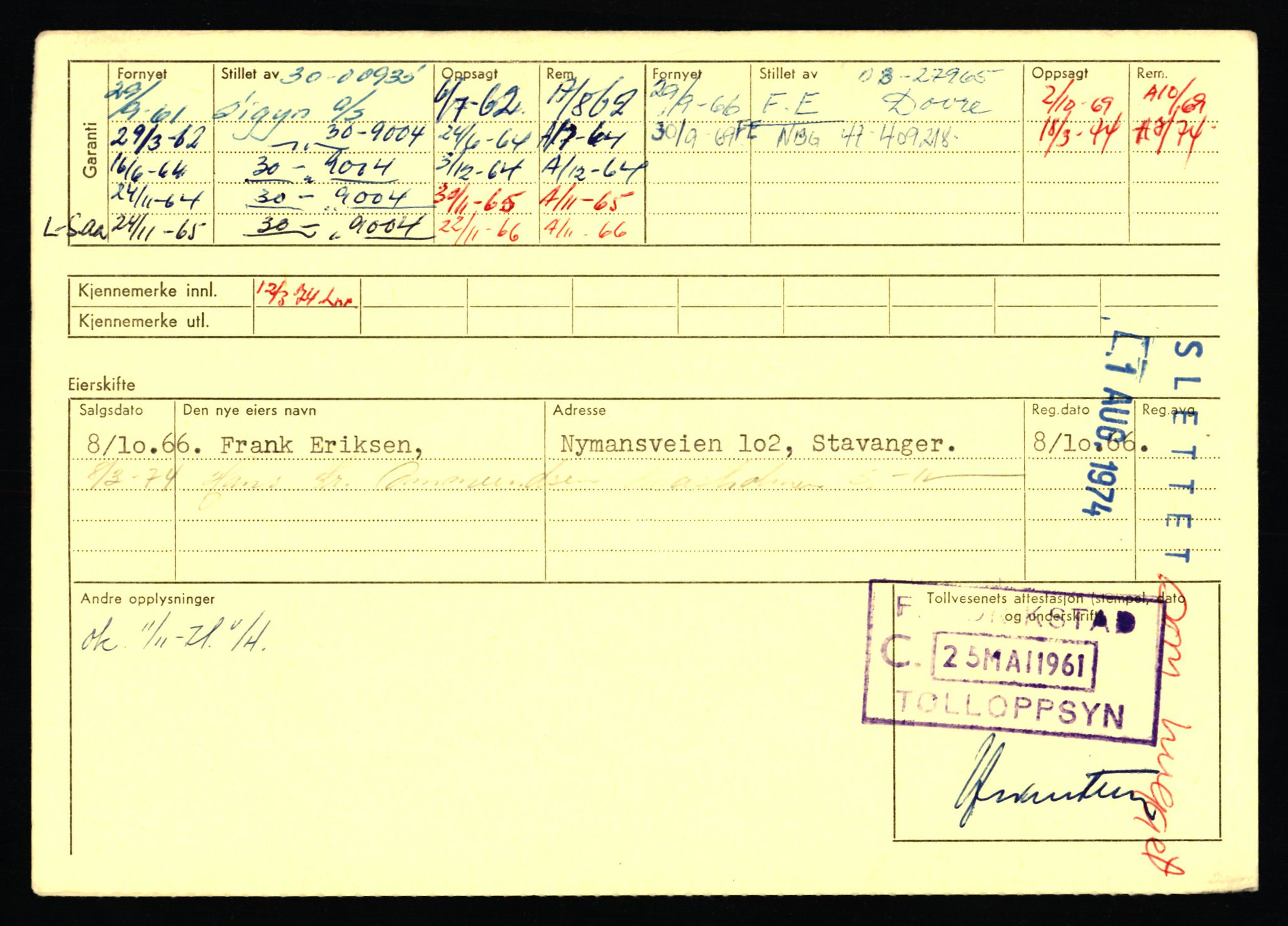 Stavanger trafikkstasjon, AV/SAST-A-101942/0/F/L0054: L-54200 - L-55699, 1930-1971, p. 1262