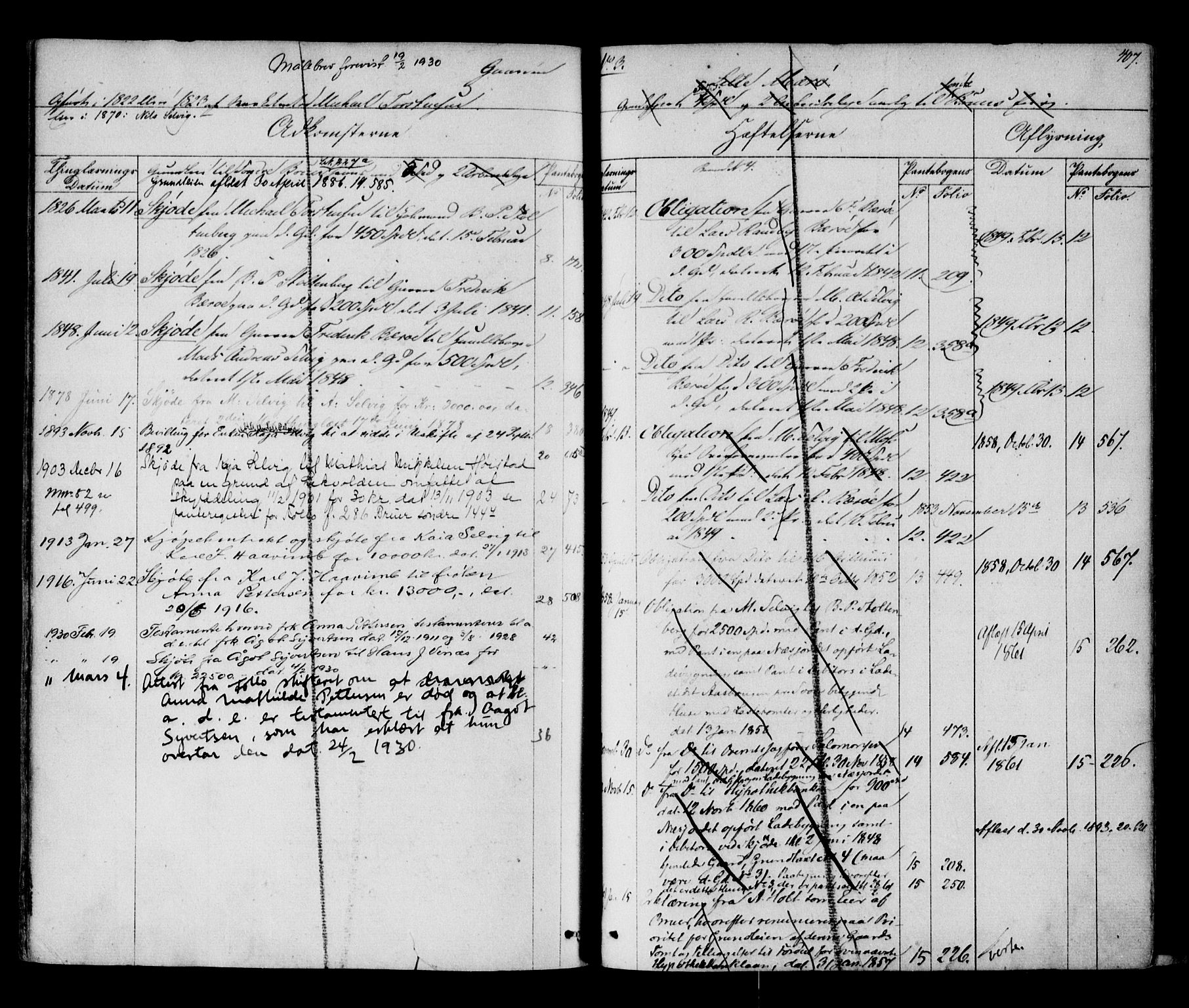 Follo sorenskriveri, SAO/A-10274/G/Gb/Gbb/L0013: Mortgage register no. II 13, 1874-1938, p. 407