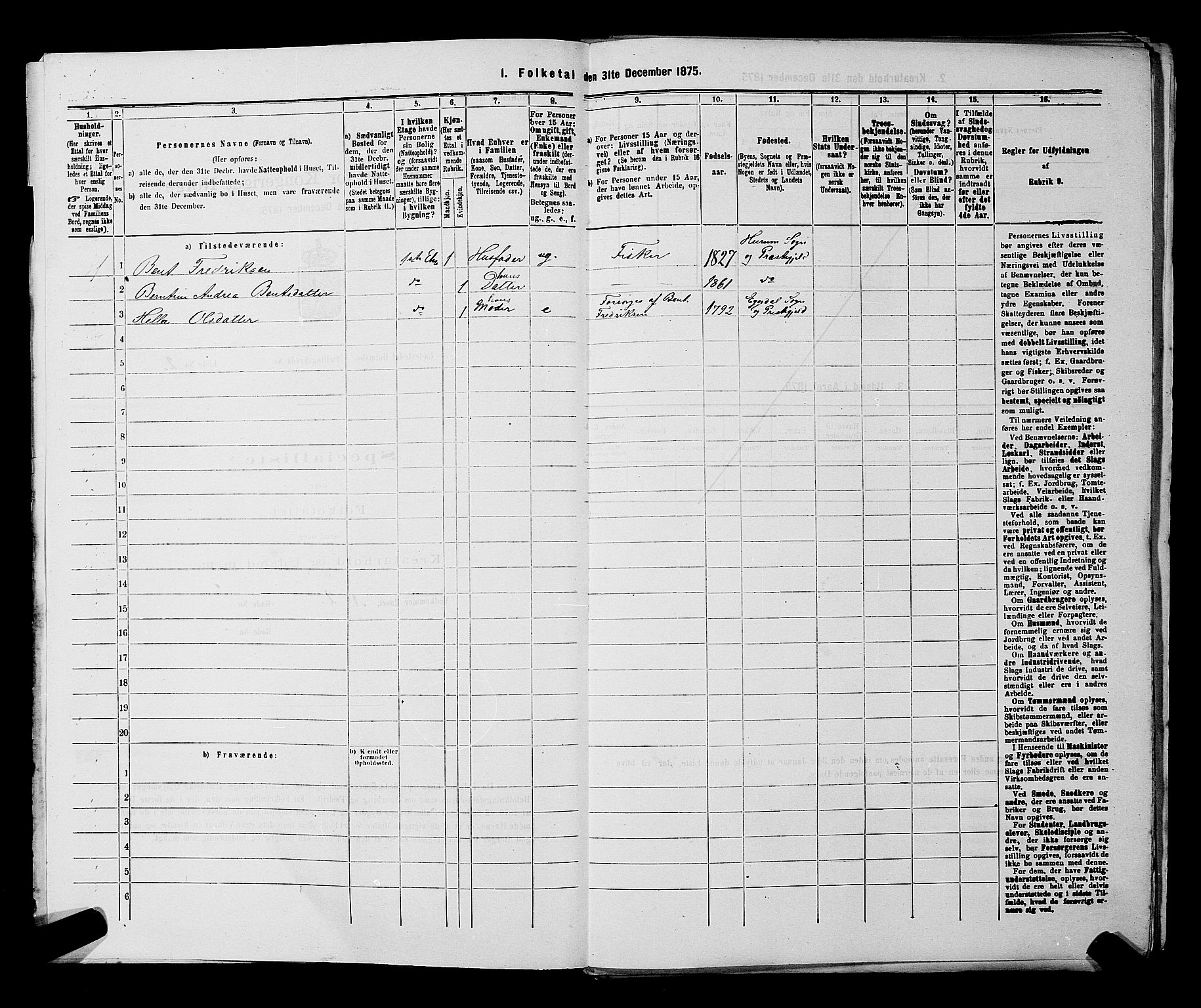 SAKO, 1875 census for 0603B Hurum/Holmsbu, 1875, p. 12