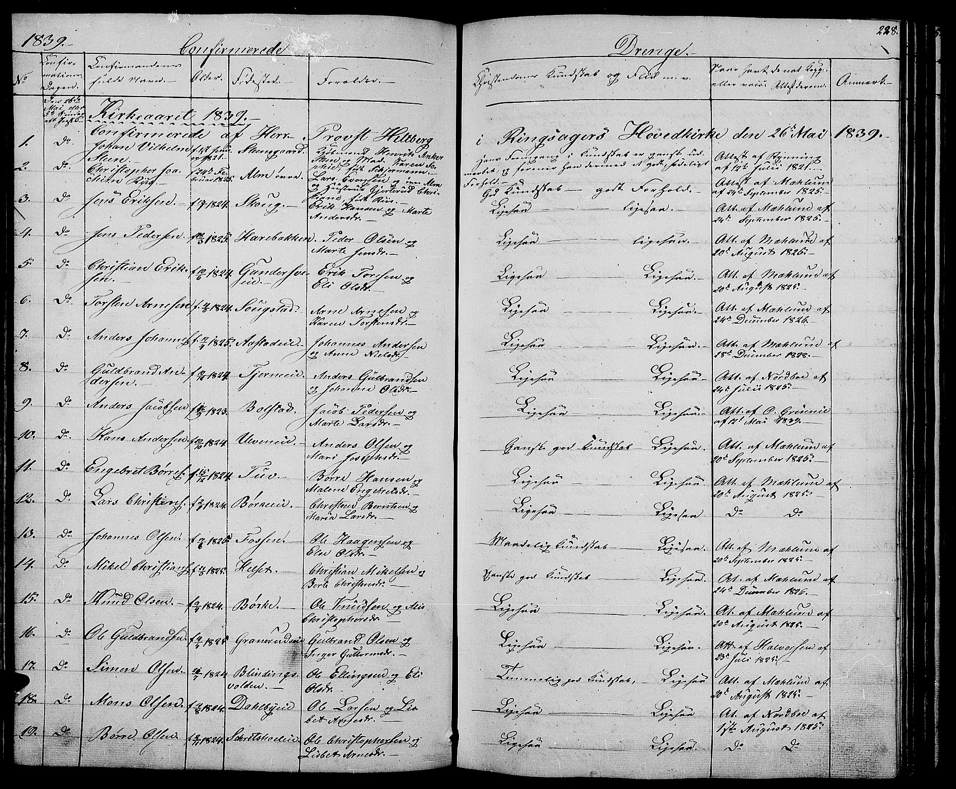 Ringsaker prestekontor, AV/SAH-PREST-014/L/La/L0005: Parish register (copy) no. 5, 1839-1850, p. 228