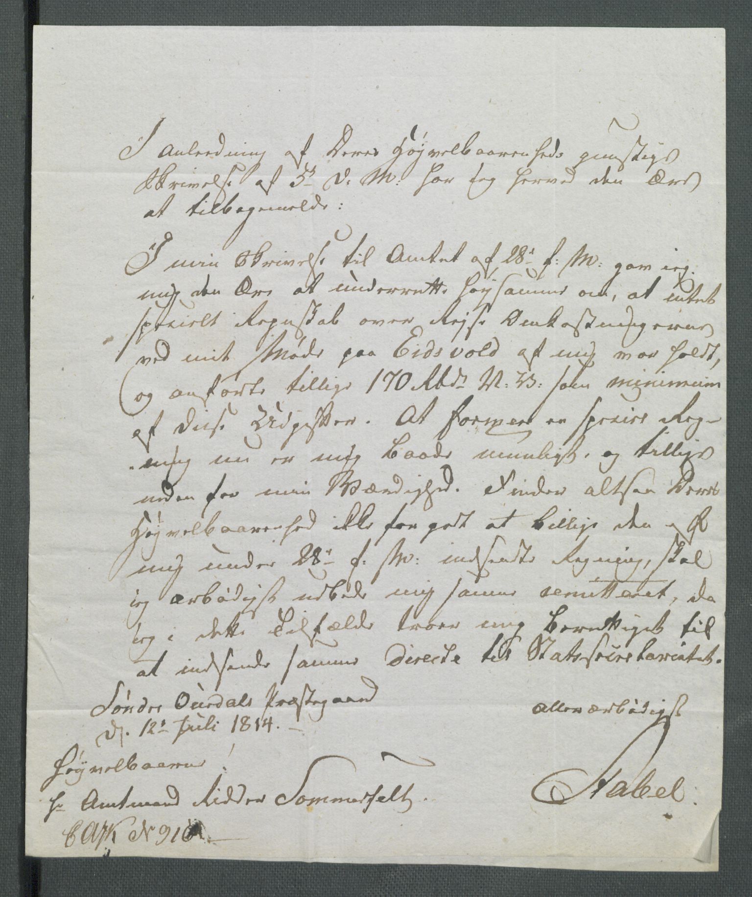 5. departement for finans-, handels- og tollfaget, AV/RA-S-3893/C/Cb/L0014: Regninger fra Riksforsamlingens deputerede, 1814, p. 228