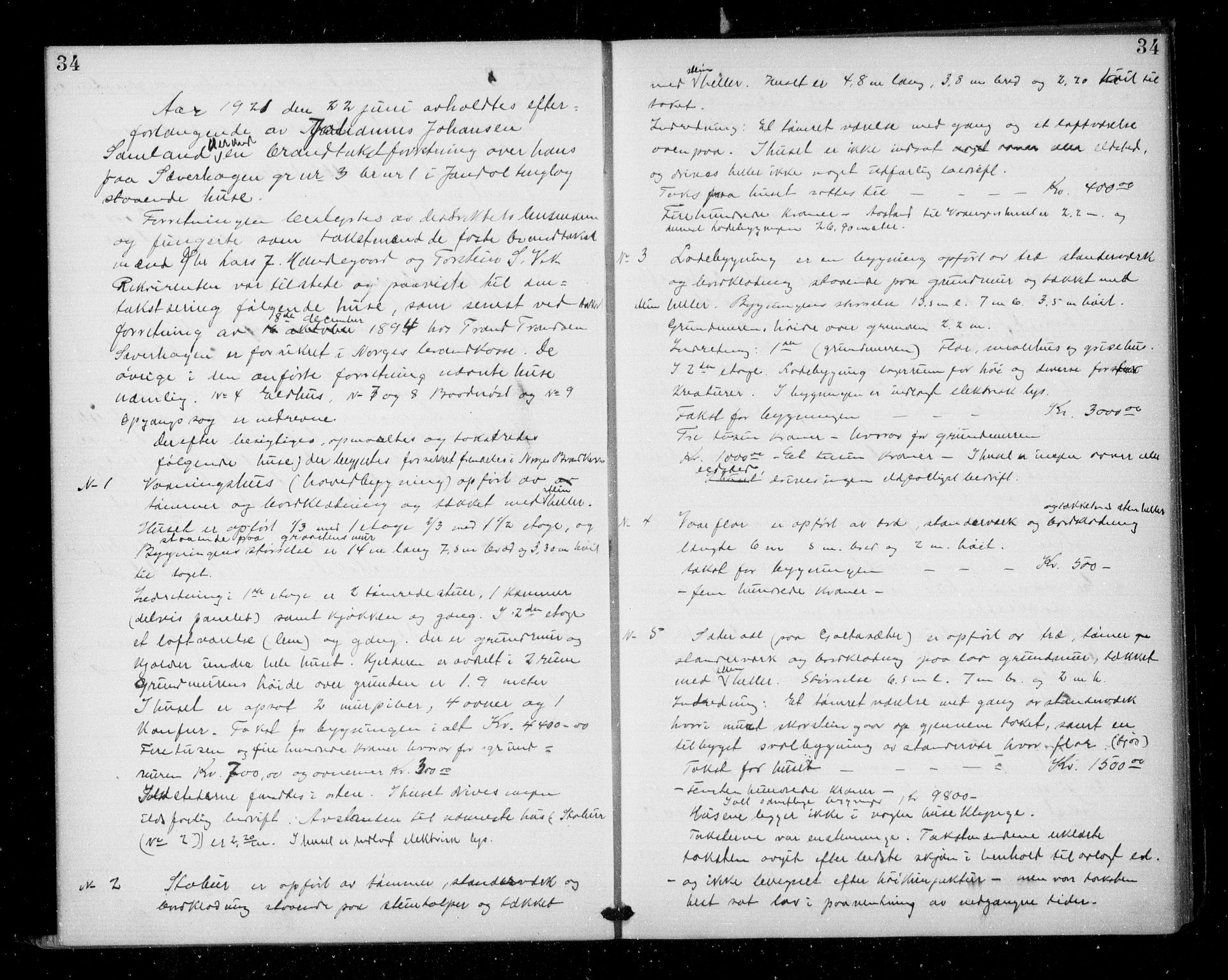 Lensmannen i Jondal, AV/SAB-A-33101/0012/L0002: Branntakstprotokoll, 1886-1948, p. 34