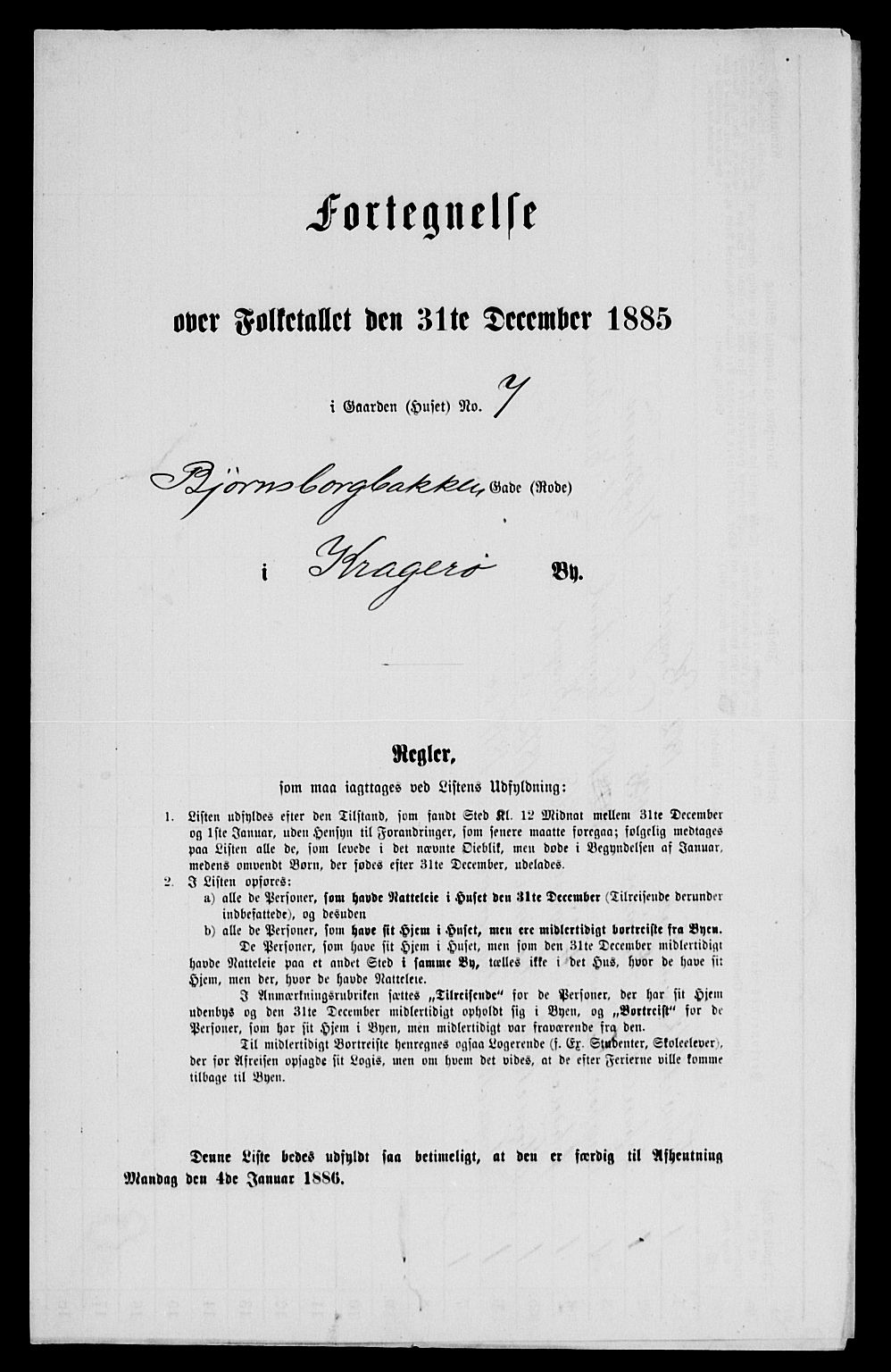 SAKO, 1885 census for 0801 Kragerø, 1885, p. 901