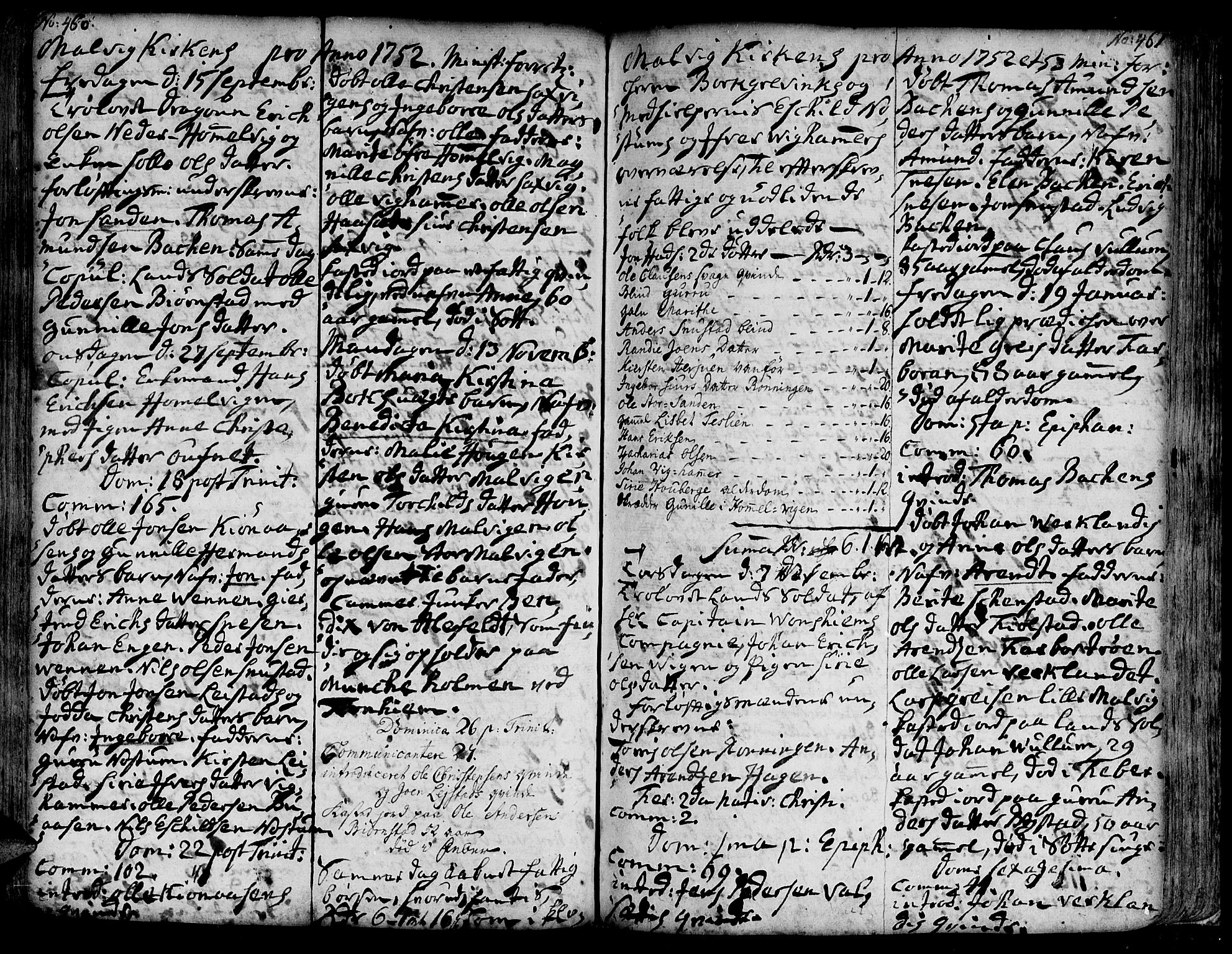 Ministerialprotokoller, klokkerbøker og fødselsregistre - Sør-Trøndelag, SAT/A-1456/606/L0277: Parish register (official) no. 606A01 /3, 1727-1780, p. 460-461