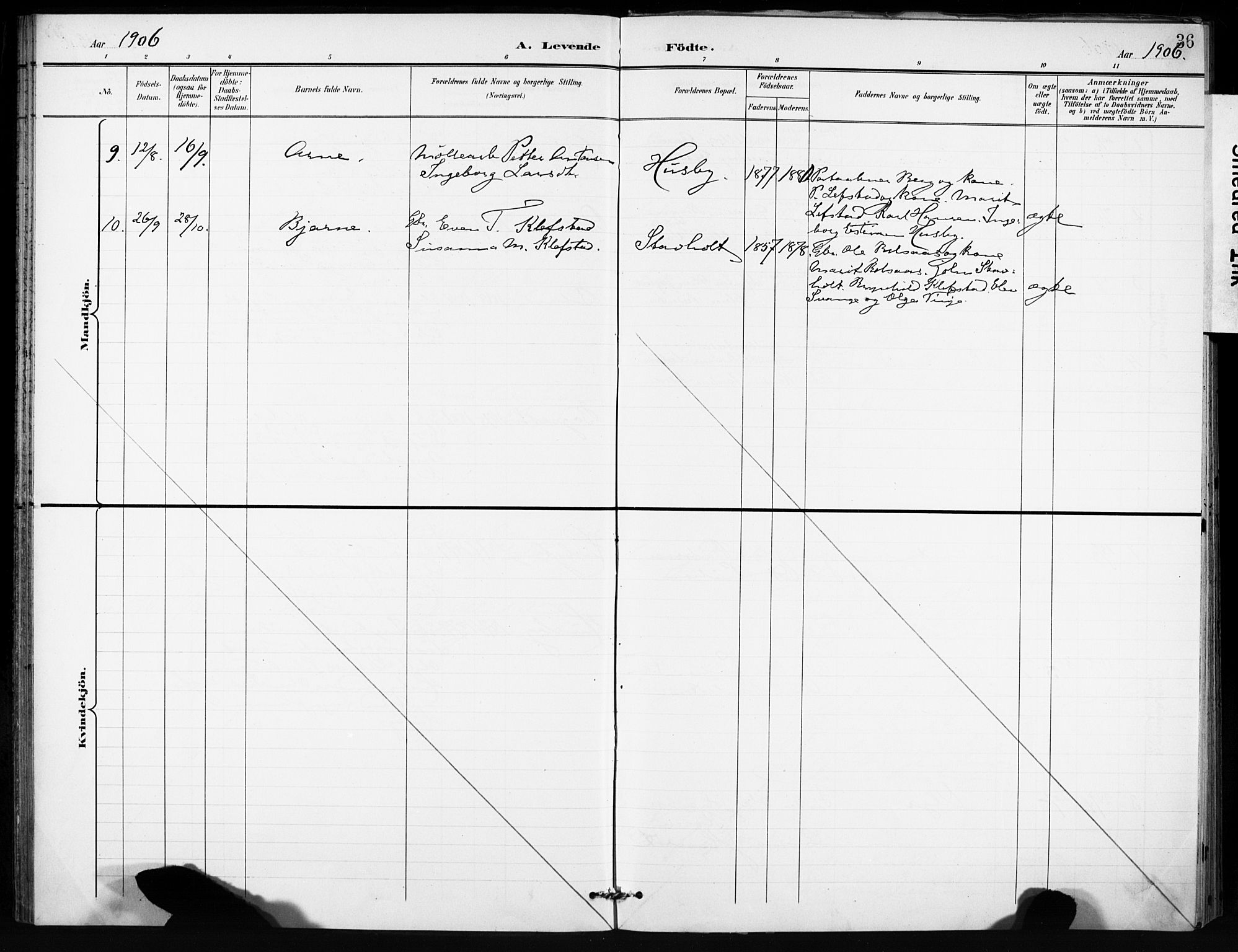 Ministerialprotokoller, klokkerbøker og fødselsregistre - Sør-Trøndelag, AV/SAT-A-1456/666/L0787: Parish register (official) no. 666A05, 1895-1908, p. 36