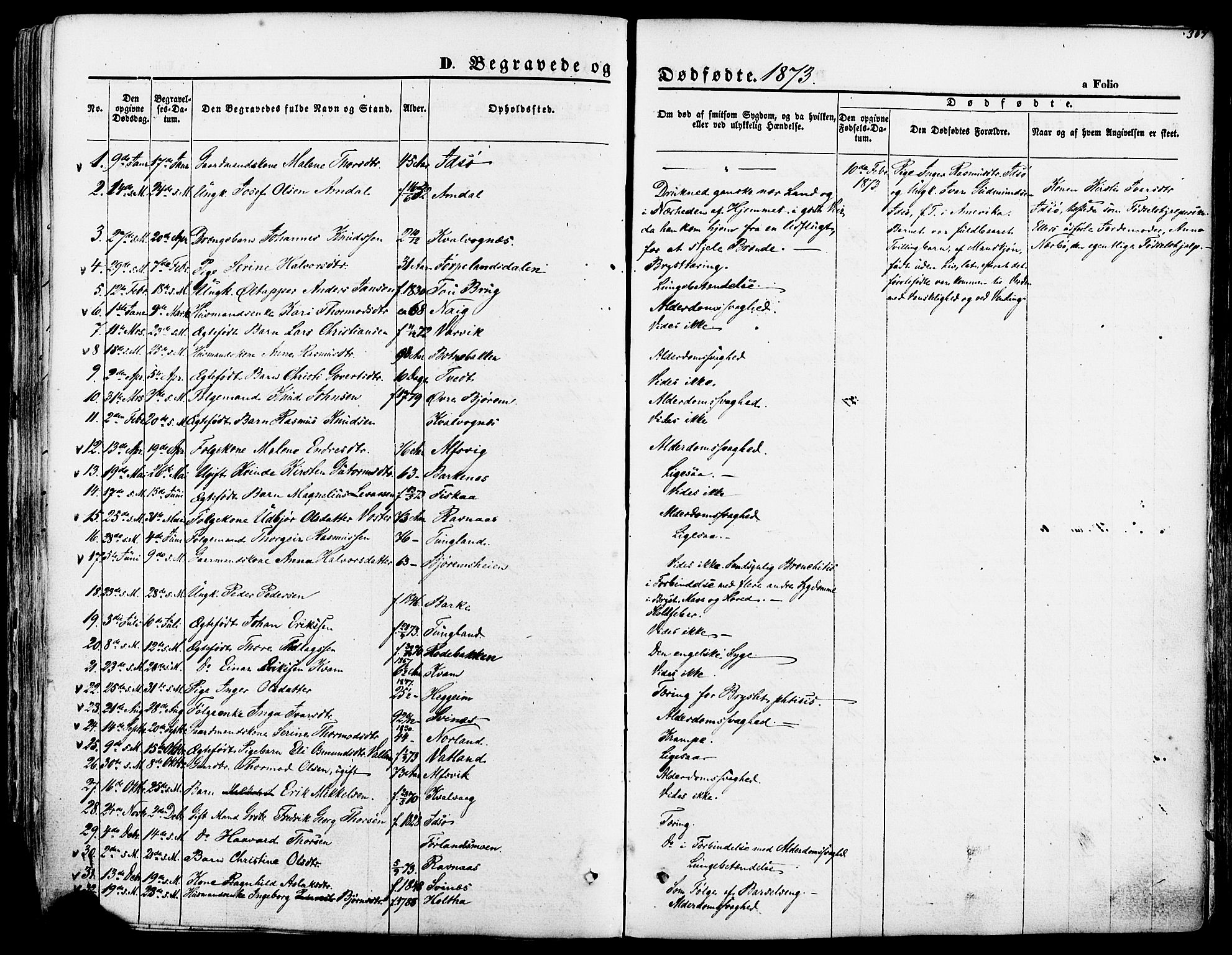 Strand sokneprestkontor, AV/SAST-A-101828/H/Ha/Haa/L0007: Parish register (official) no. A 7, 1855-1881, p. 307